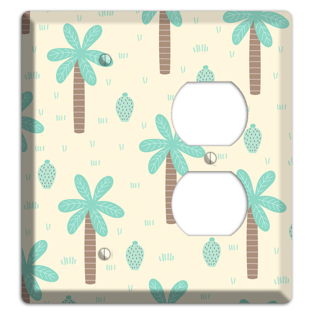 Dino Palmscape Blank / Duplex Wallplate