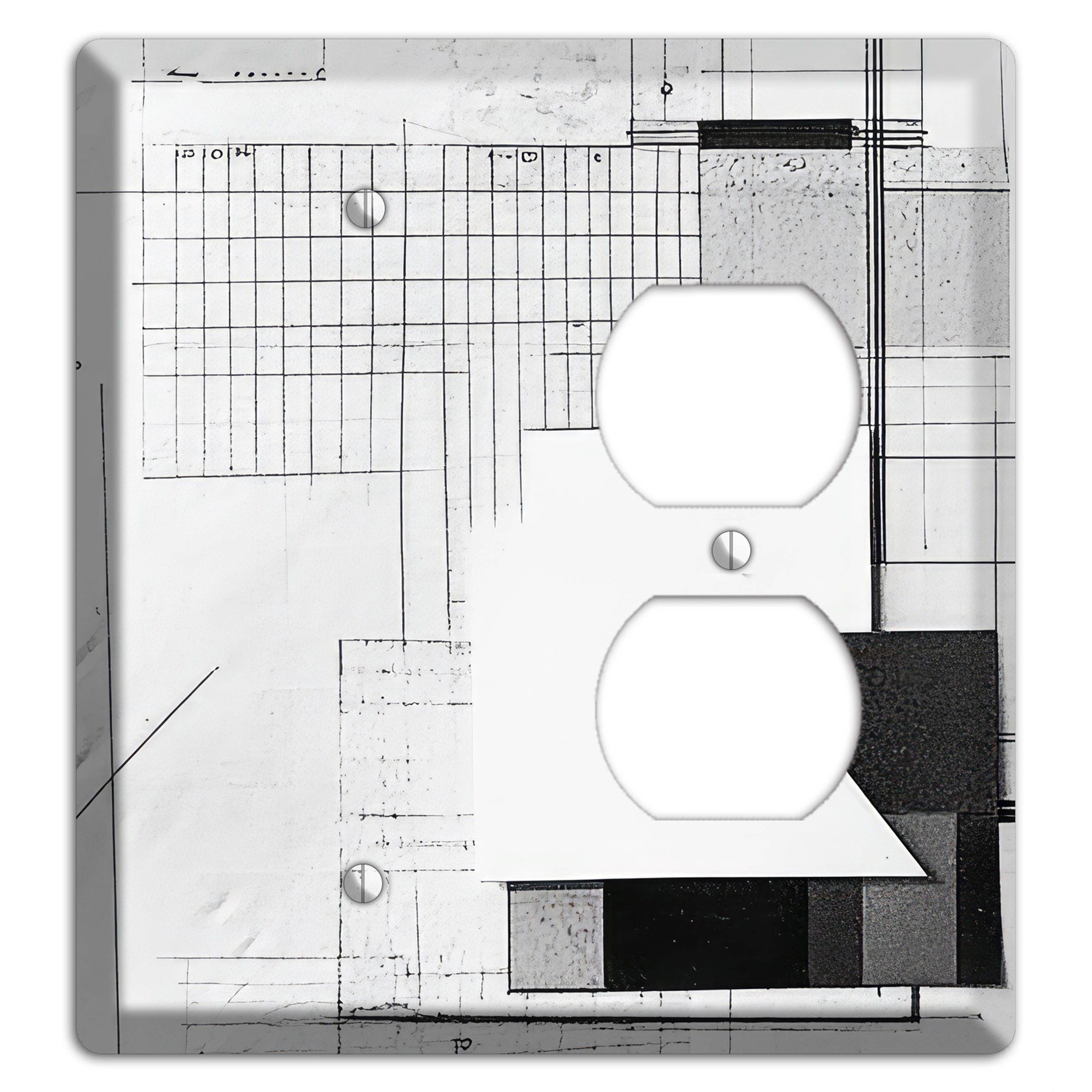Blueprint Palimpsest Blank / Duplex Wallplate