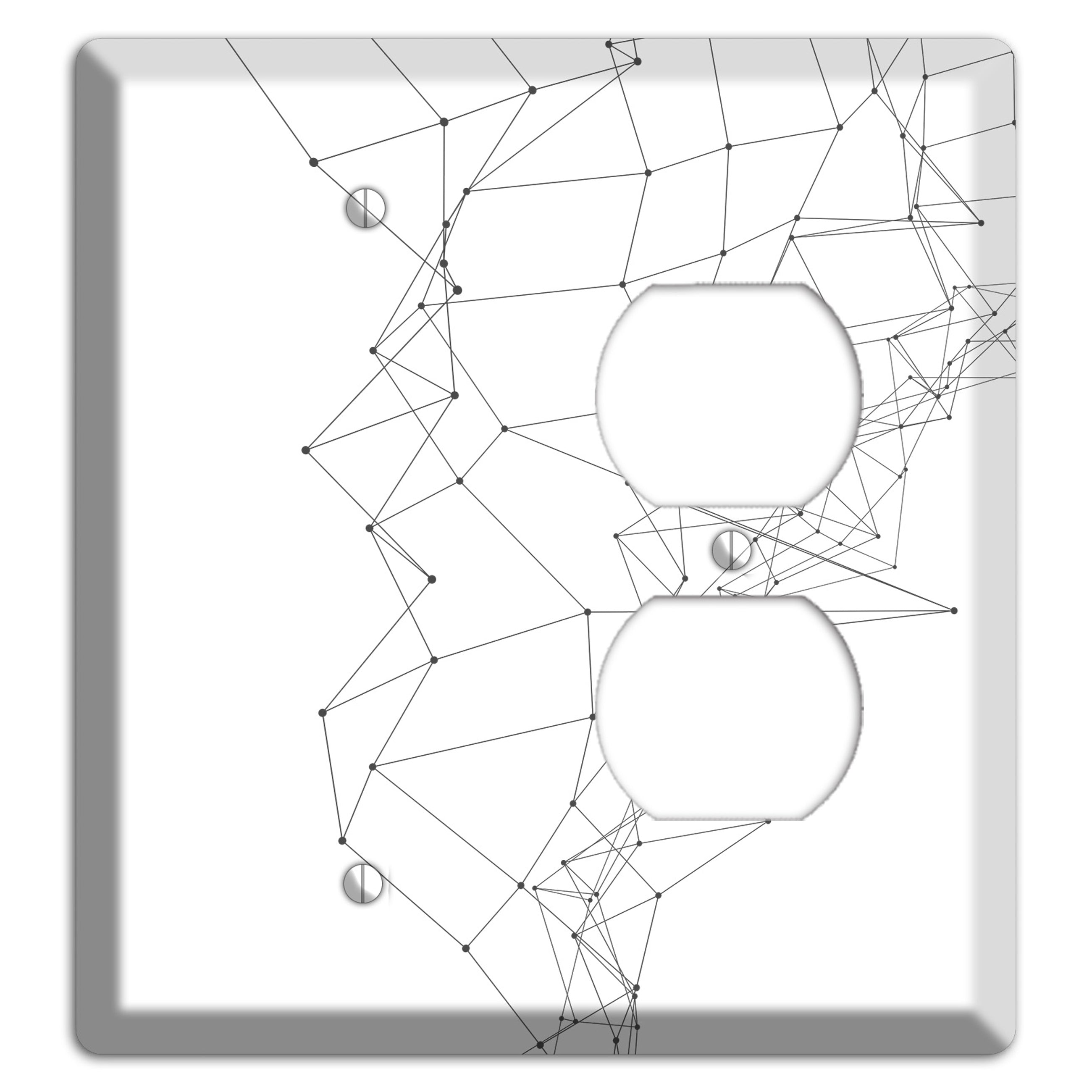 Neural Drift Lines Blank / Duplex Wallplate