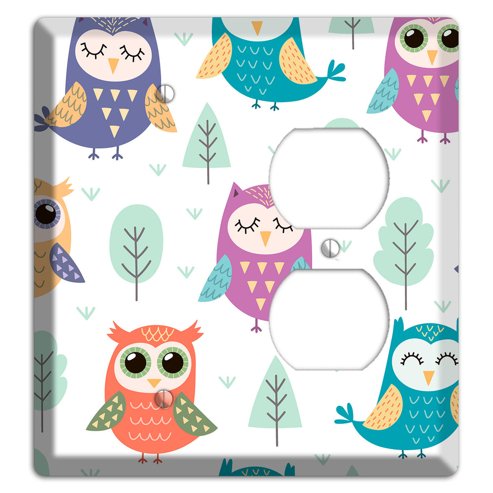 Forest Owlets Blank / Duplex Wallplate