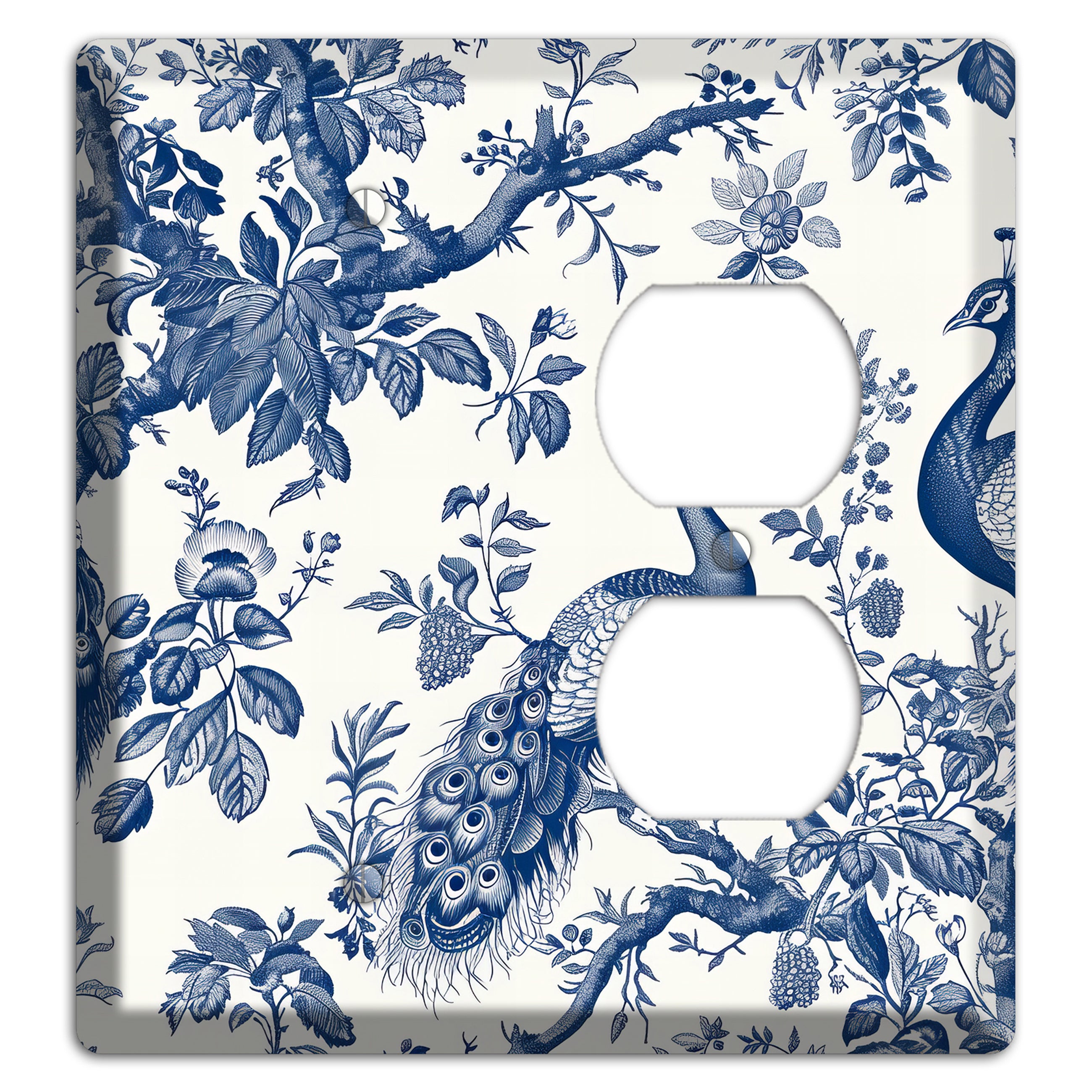Peacock & Branch Blank / Duplex Wallplate