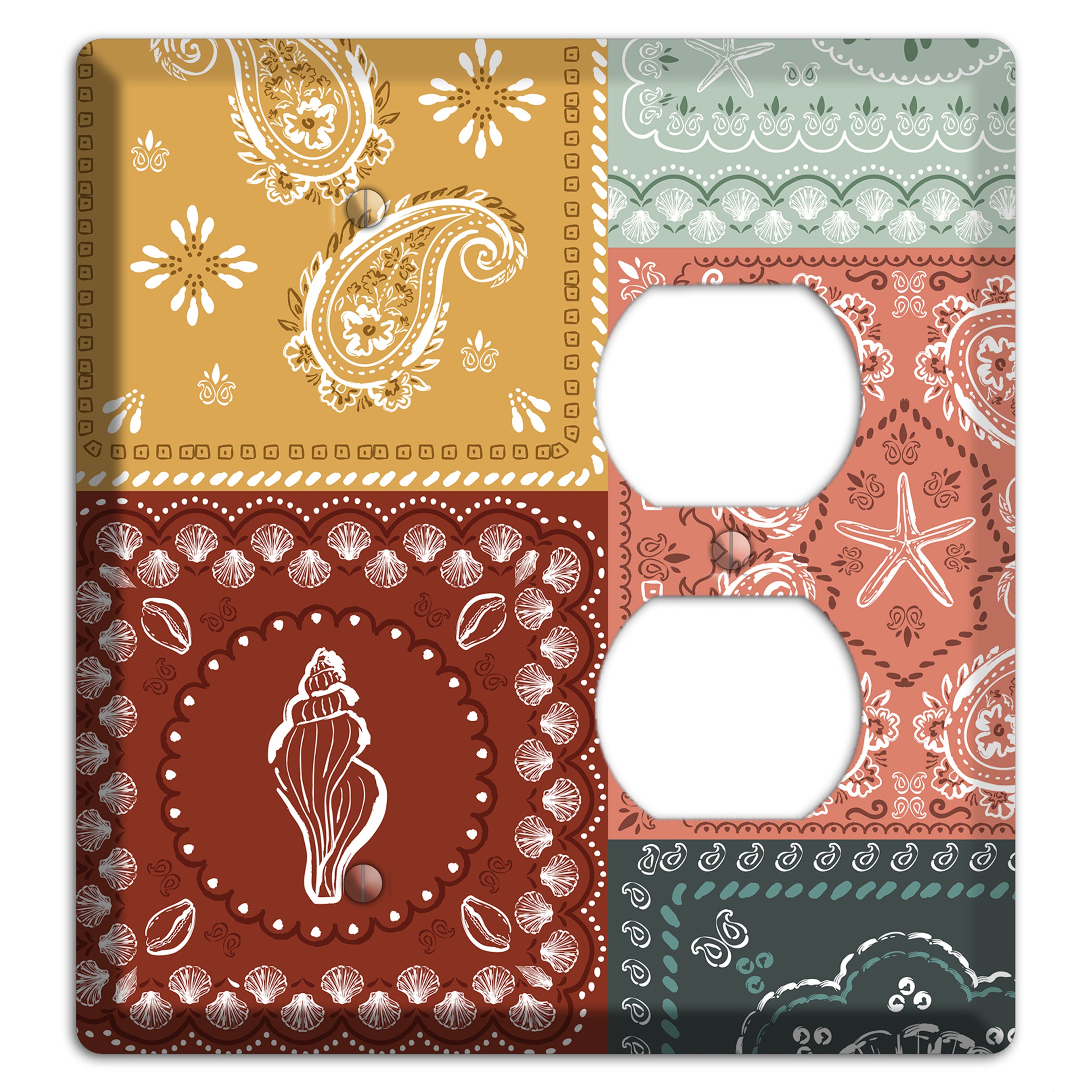 Patchwork Shore Reverie Blank / Duplex Wallplate
