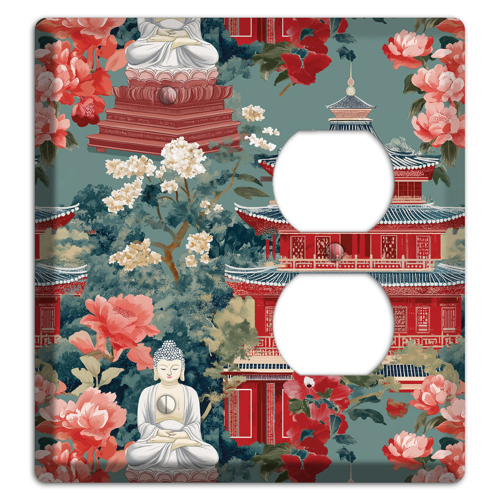 Lotus Temple Garden Blank / Duplex Wallplate