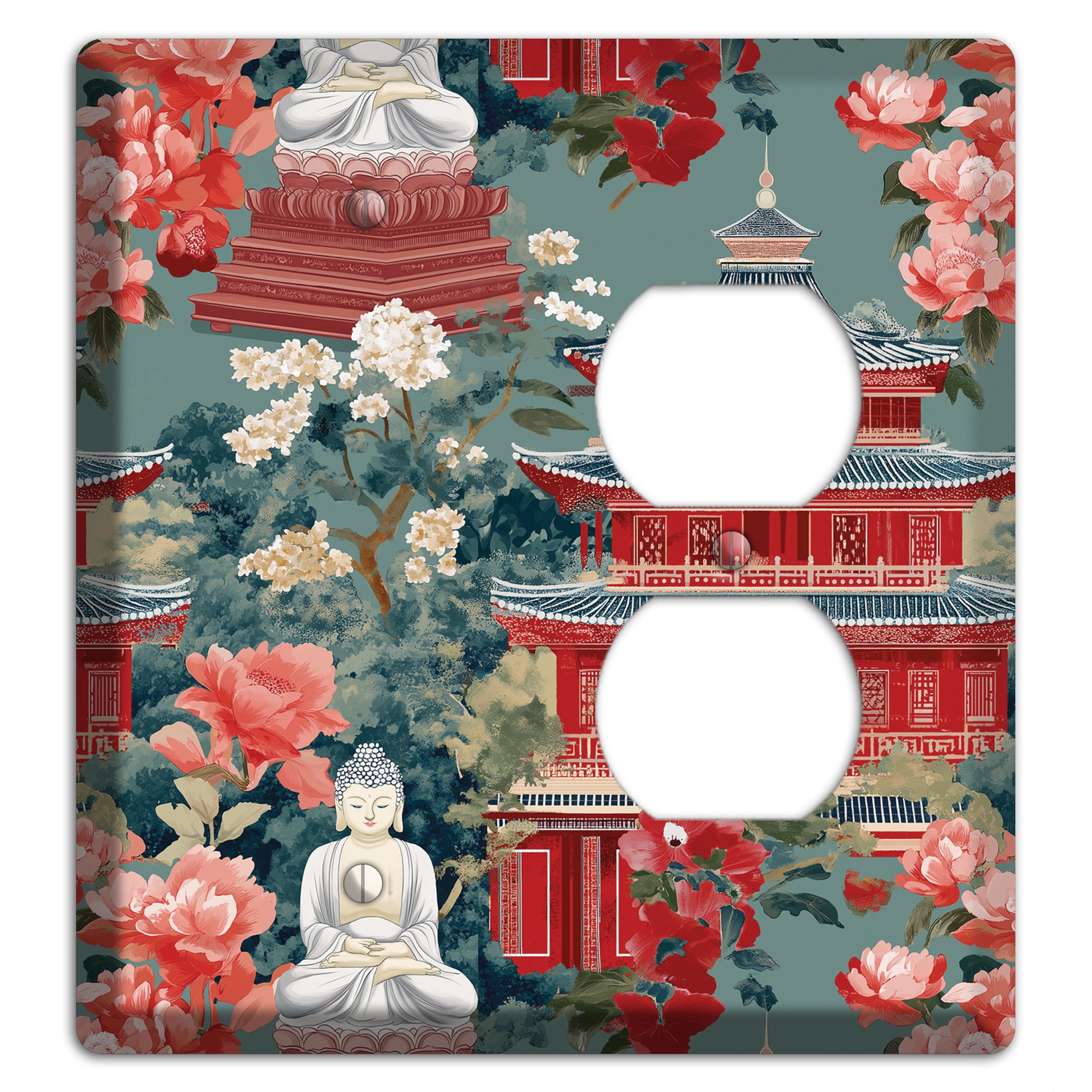 Lotus Temple Garden Blank / Duplex Wallplate