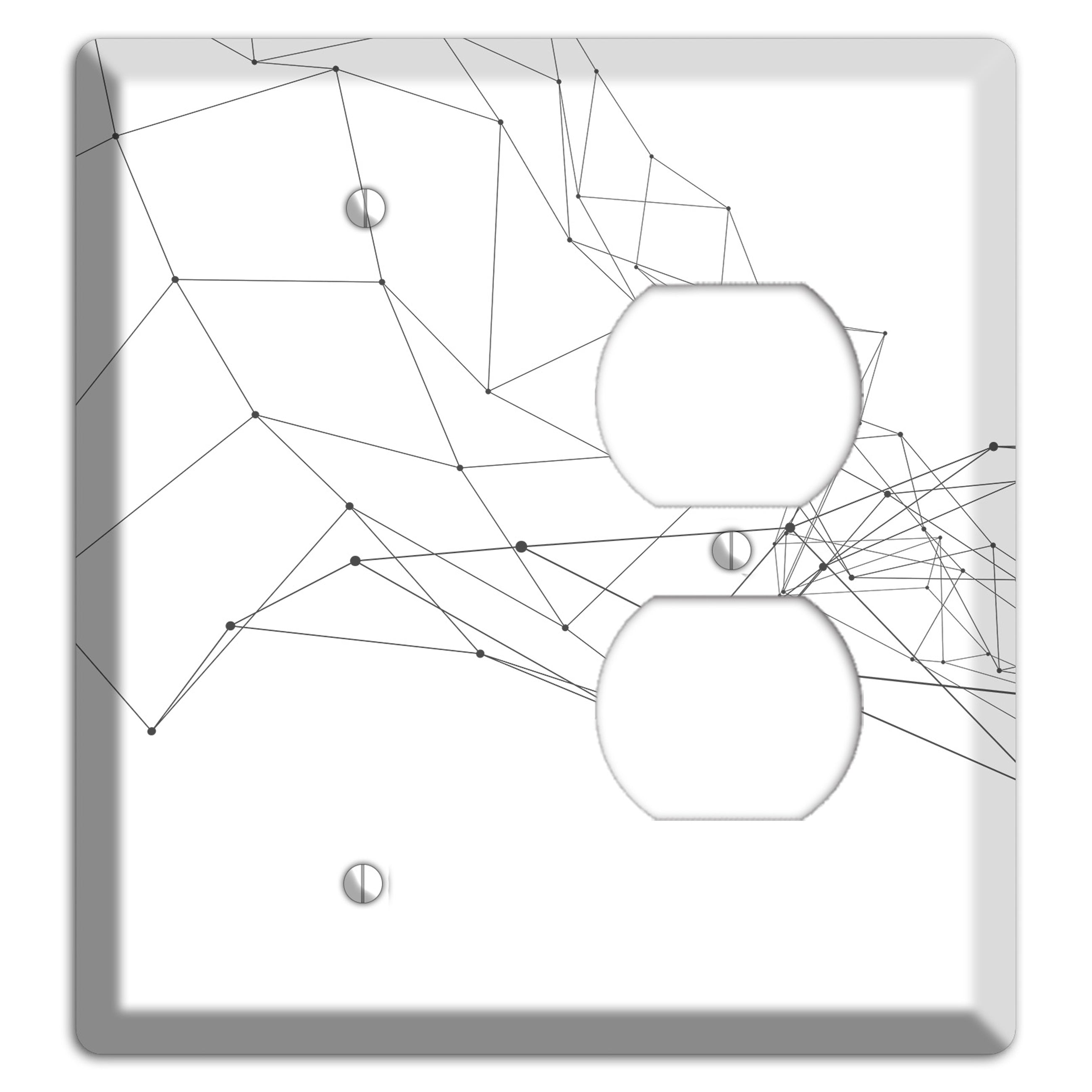 Gossamer Transit Map Blank / Duplex Wallplate