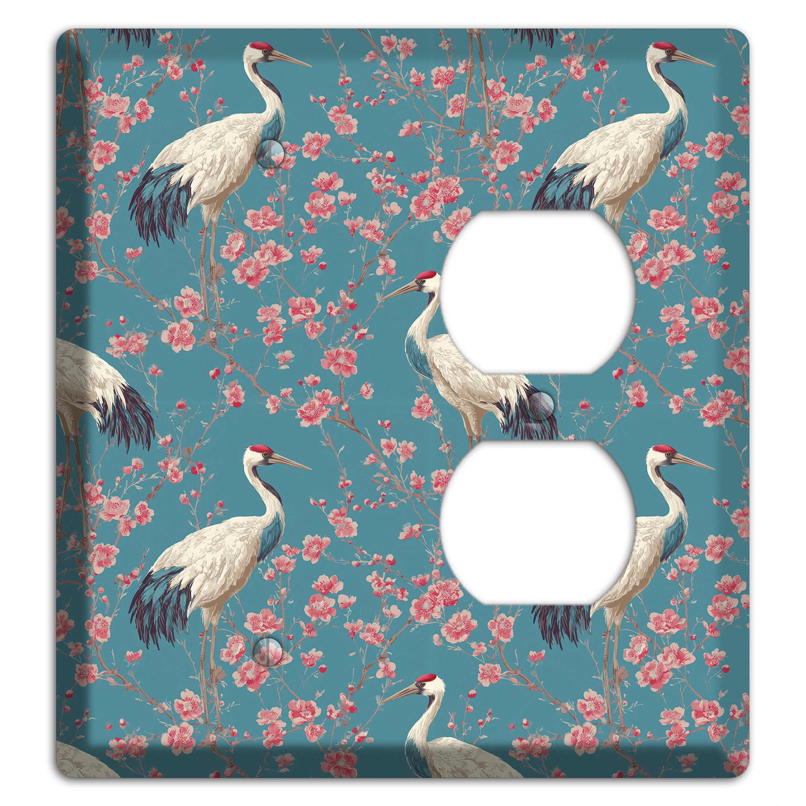 Azure Blossom Vigil Blank / Duplex Wallplate
