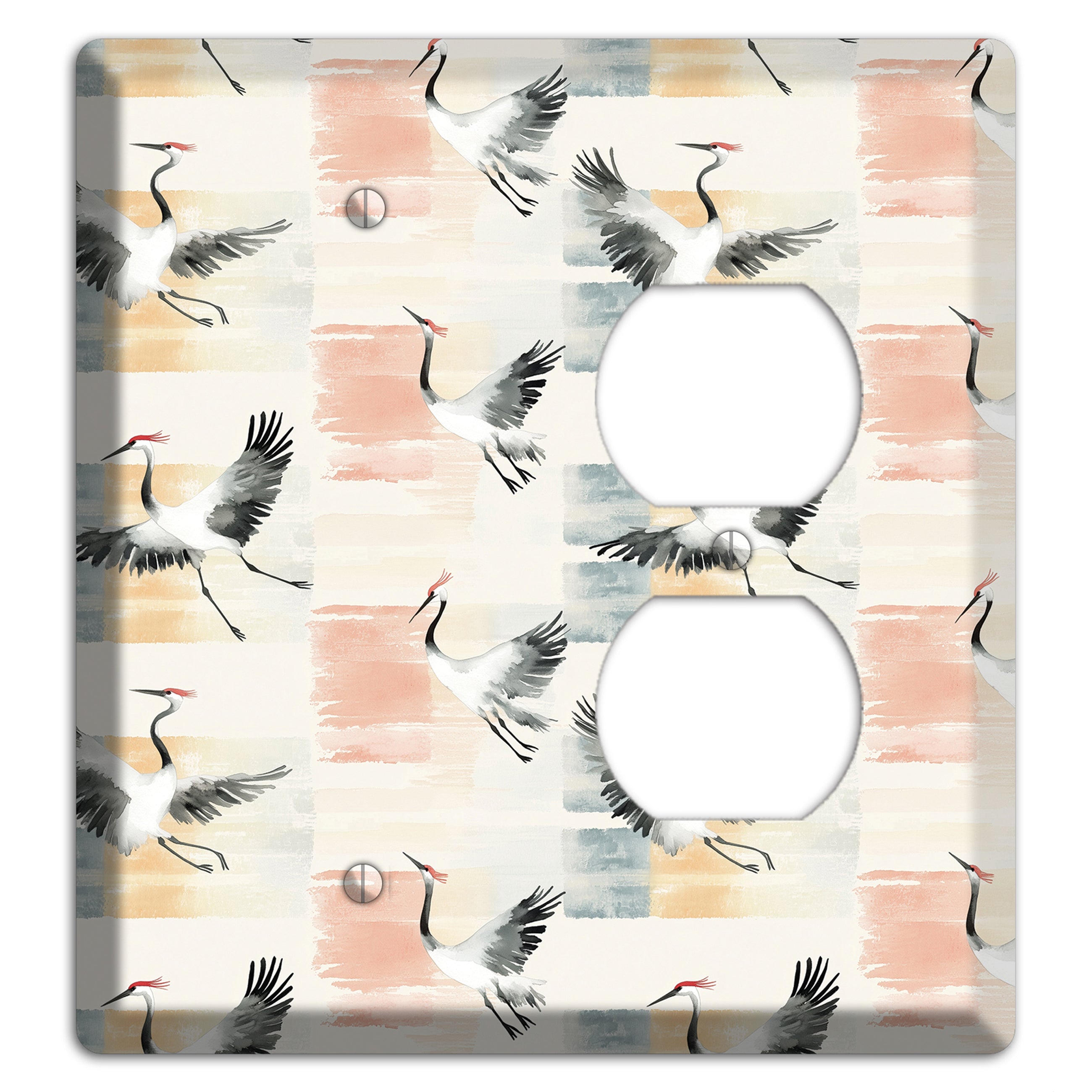 Blush Patchwork Flight Blank / Duplex Wallplate