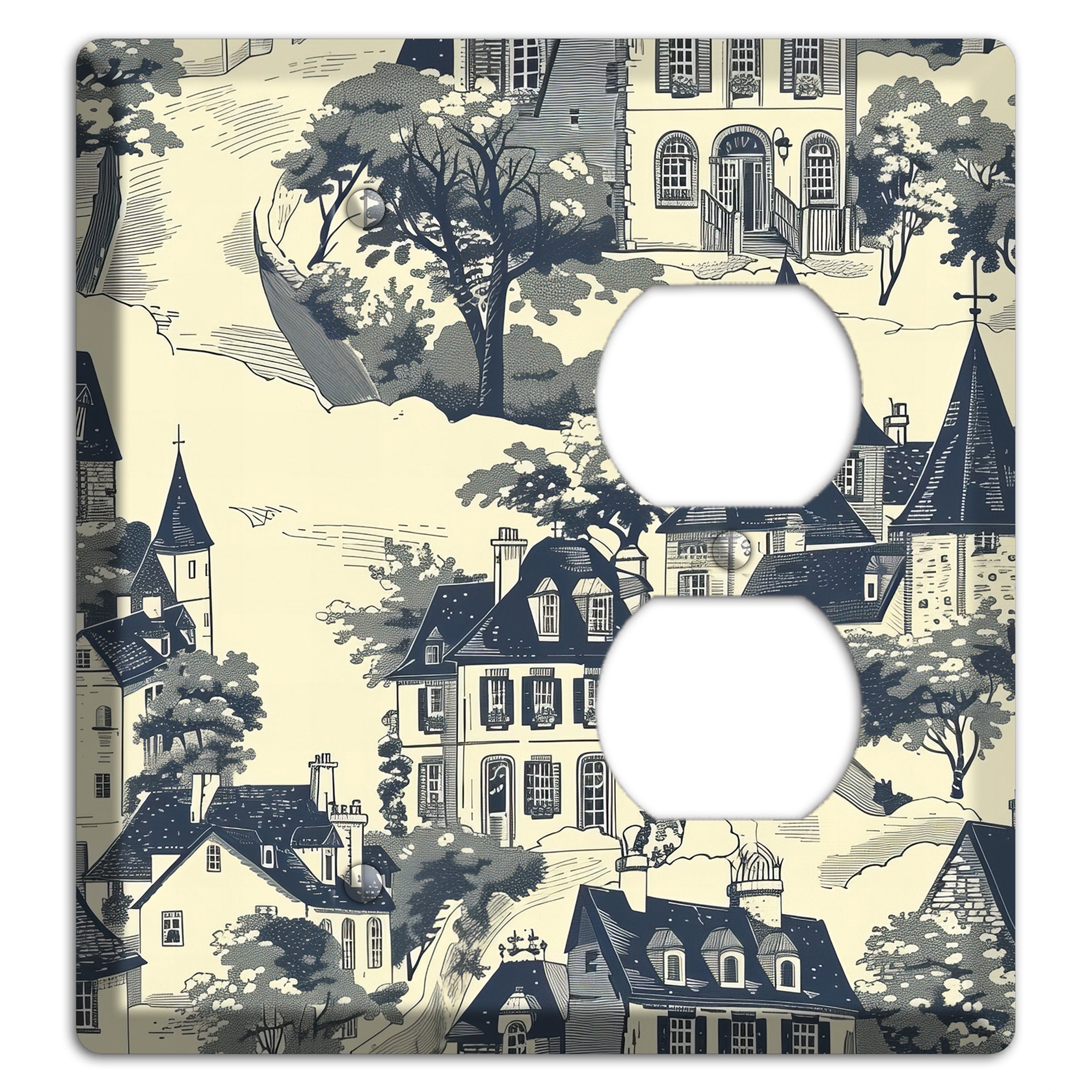Village on the Hill Blank / Duplex Wallplate