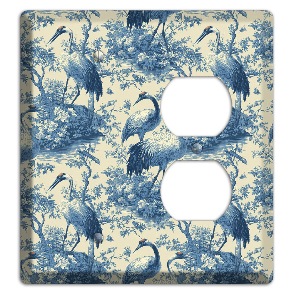 Cobalt Toile Vigil Blank / Duplex Wallplate