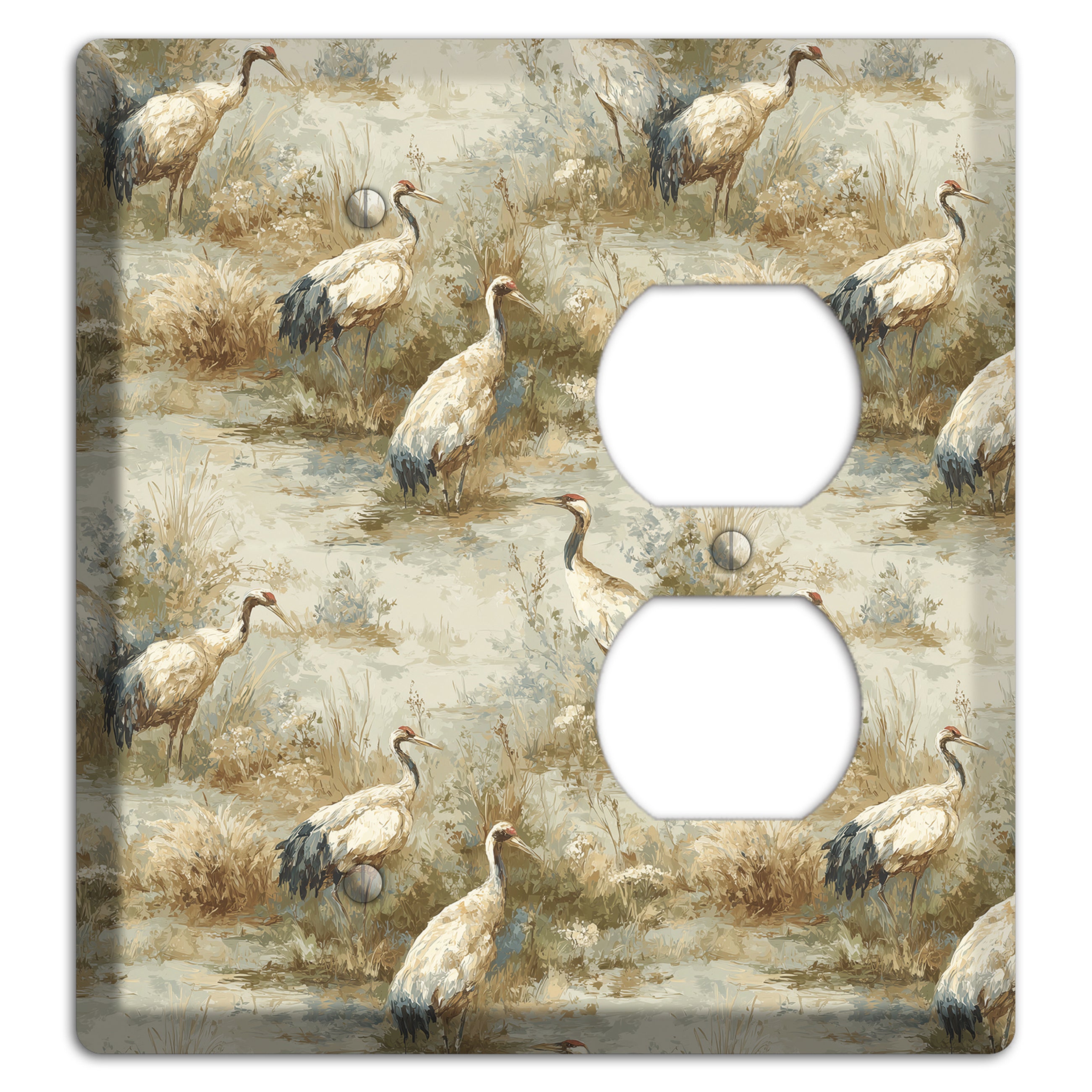 Marshland Crane Reverie Blank / Duplex Wallplate