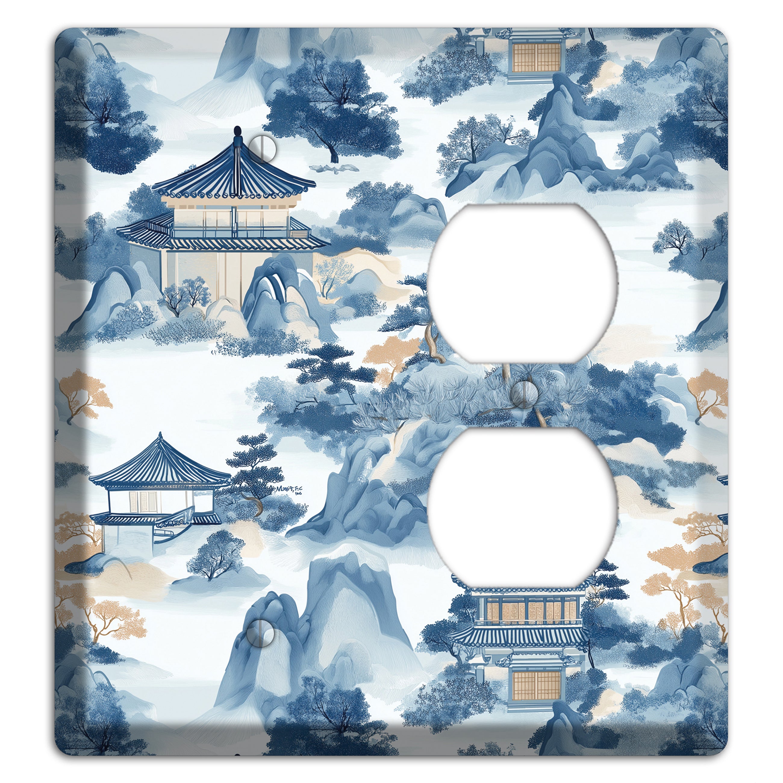 Jade Mountain Retreat Blank / Duplex Wallplate