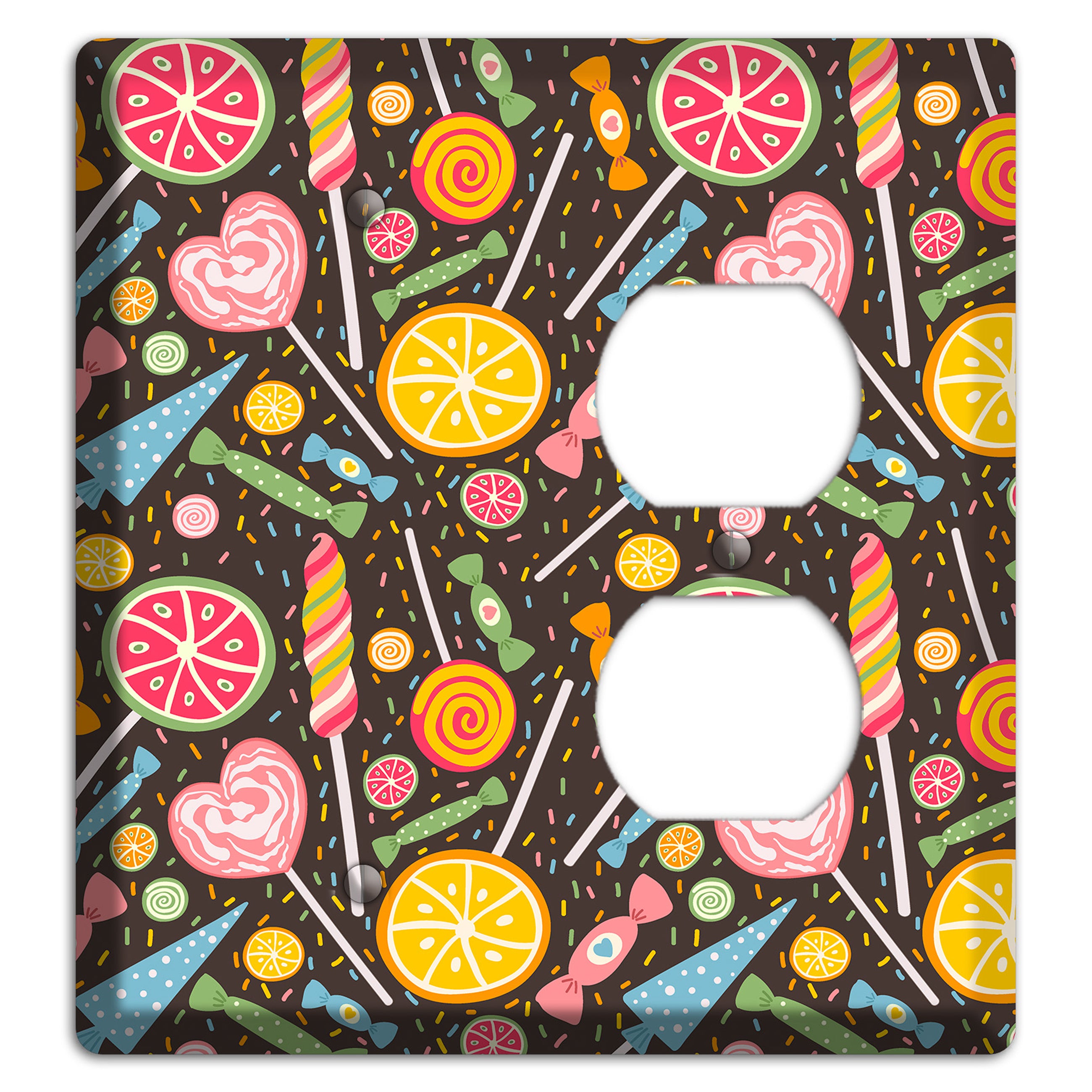 Candy Carnival (Dark) Blank / Duplex Wallplate