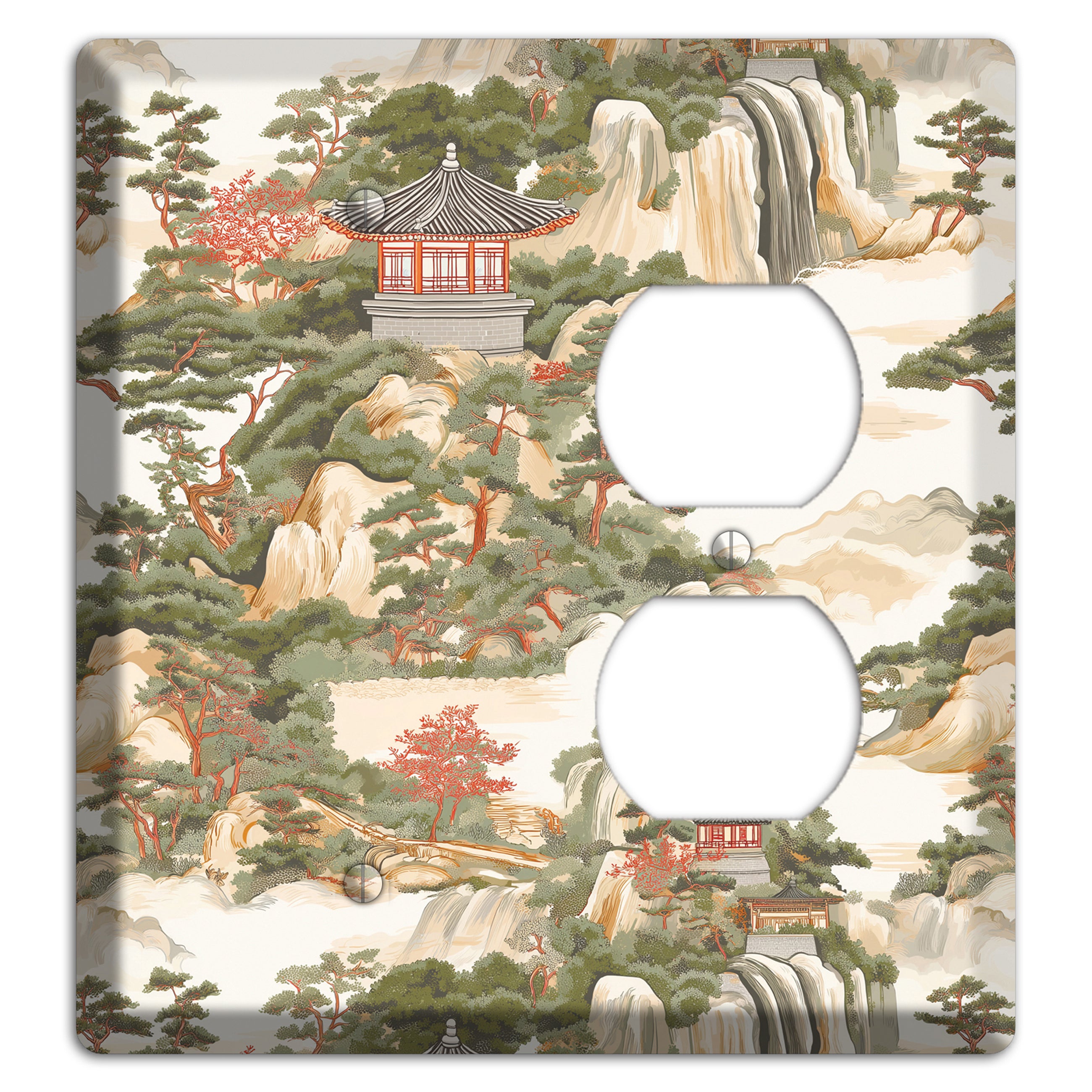 Mountain Pavilion Mist Blank / Duplex Wallplate