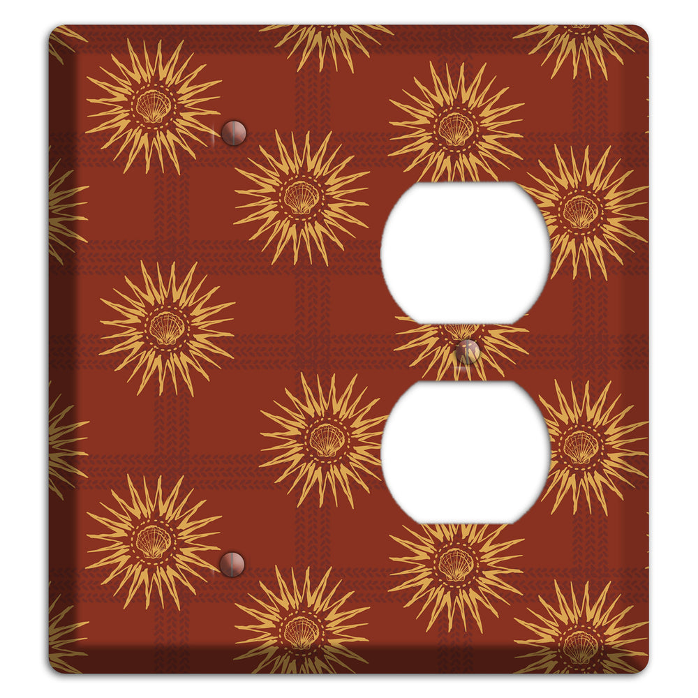 Russet Sun Plaid Blank / Duplex Wallplate