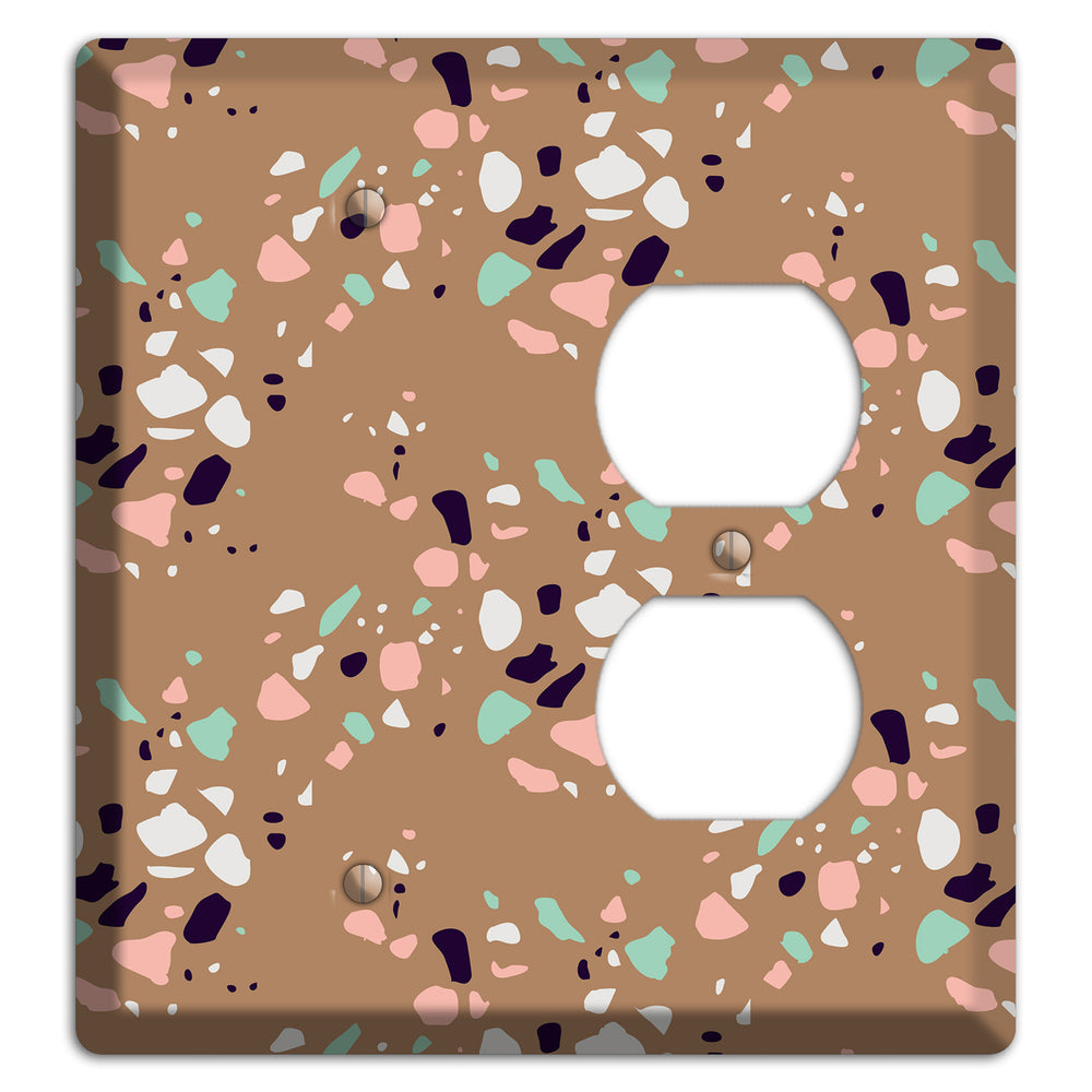 Clay Pebble Drop Blank / Duplex Wallplate