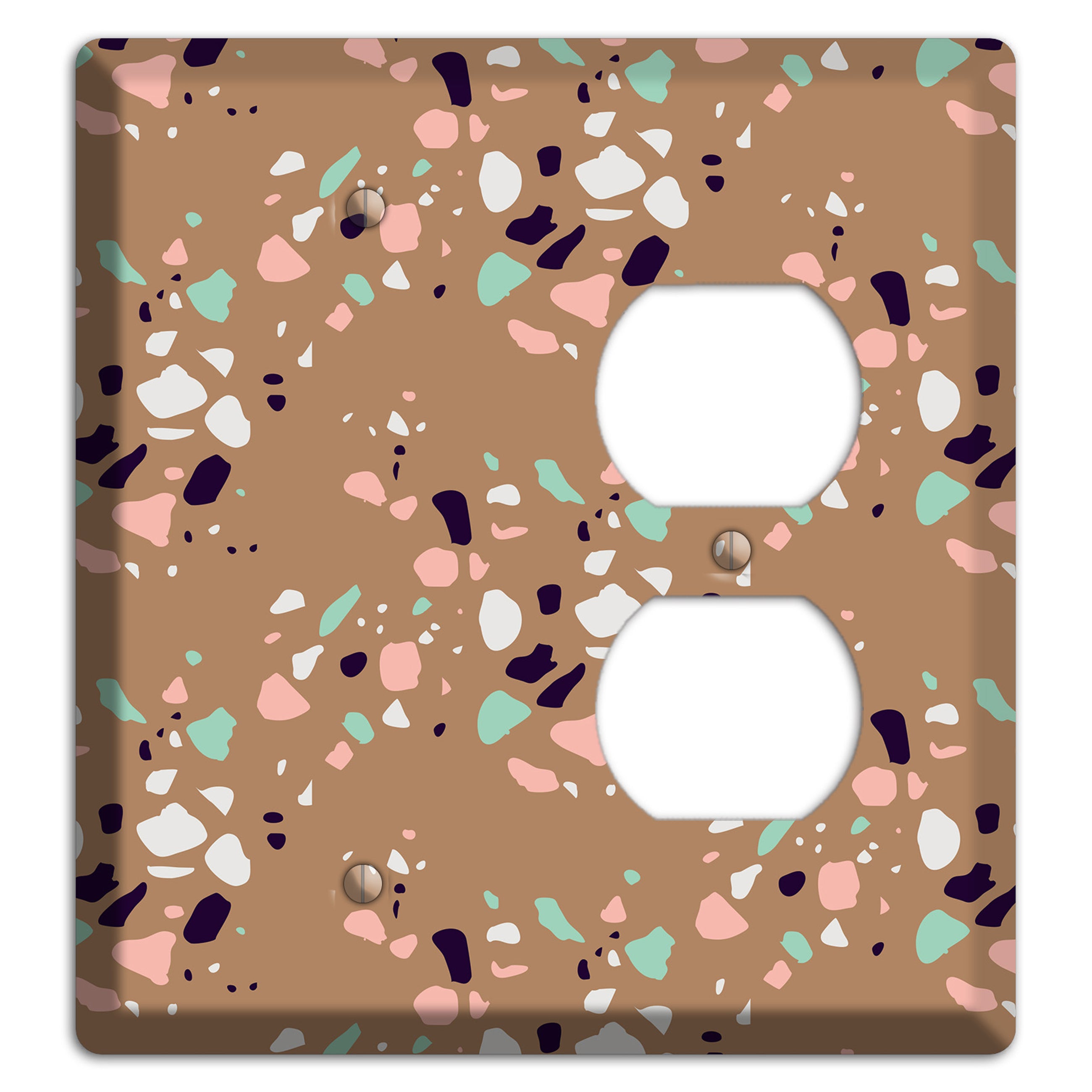 Clay Pebble Drop Blank / Duplex Wallplate