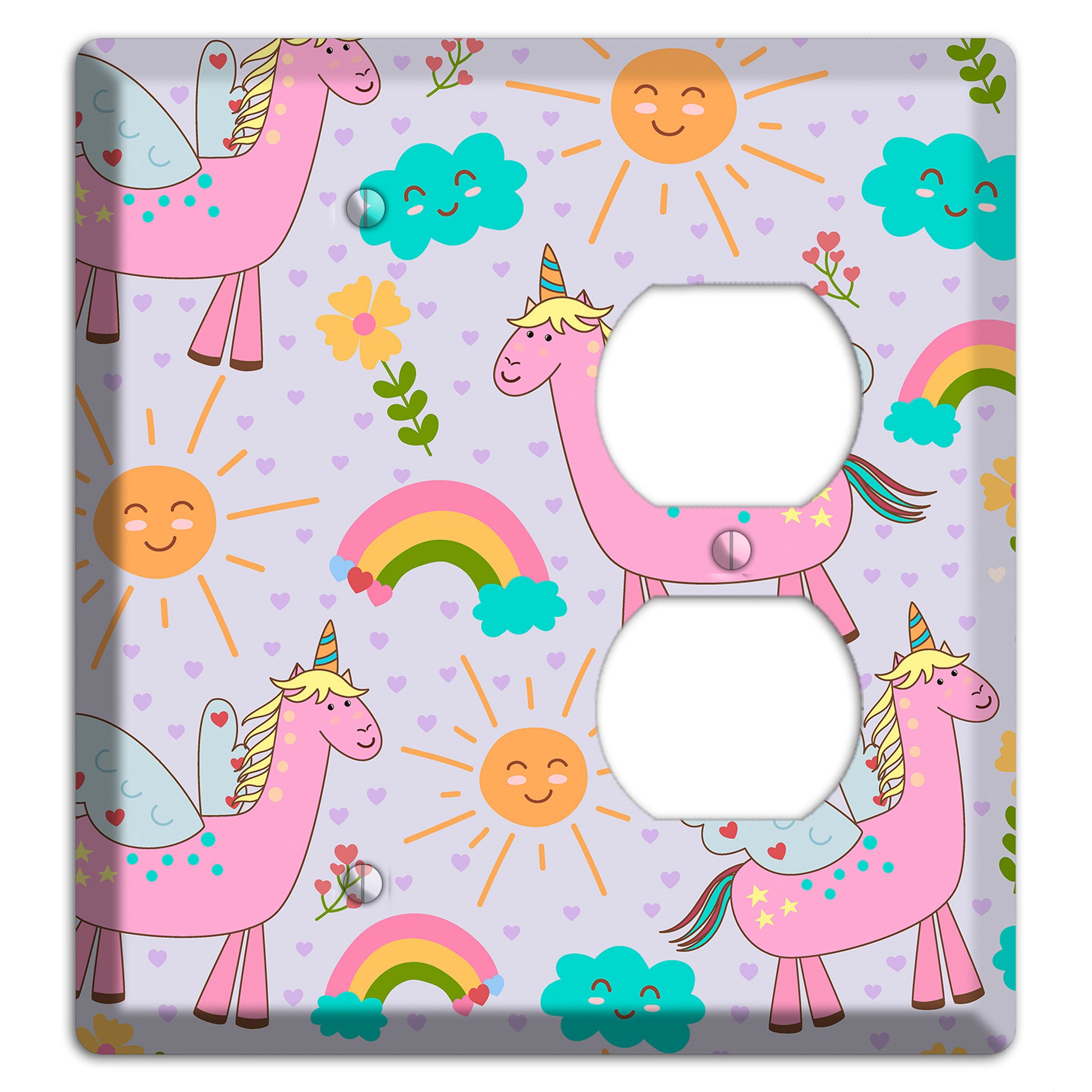 Magic Meadow (Lavender) Blank / Duplex Wallplate