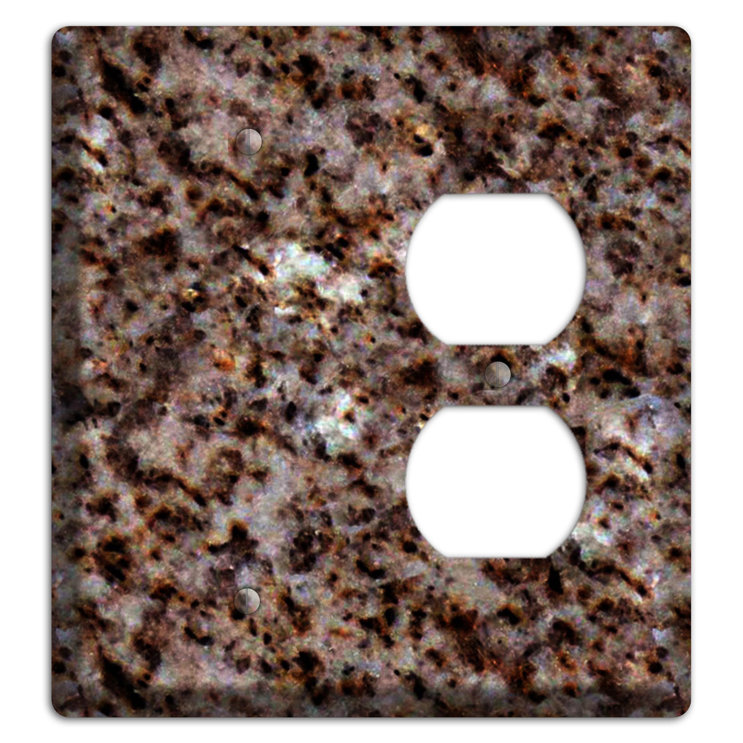 Baltic Brown Granite Blank / Duplex Wallplate