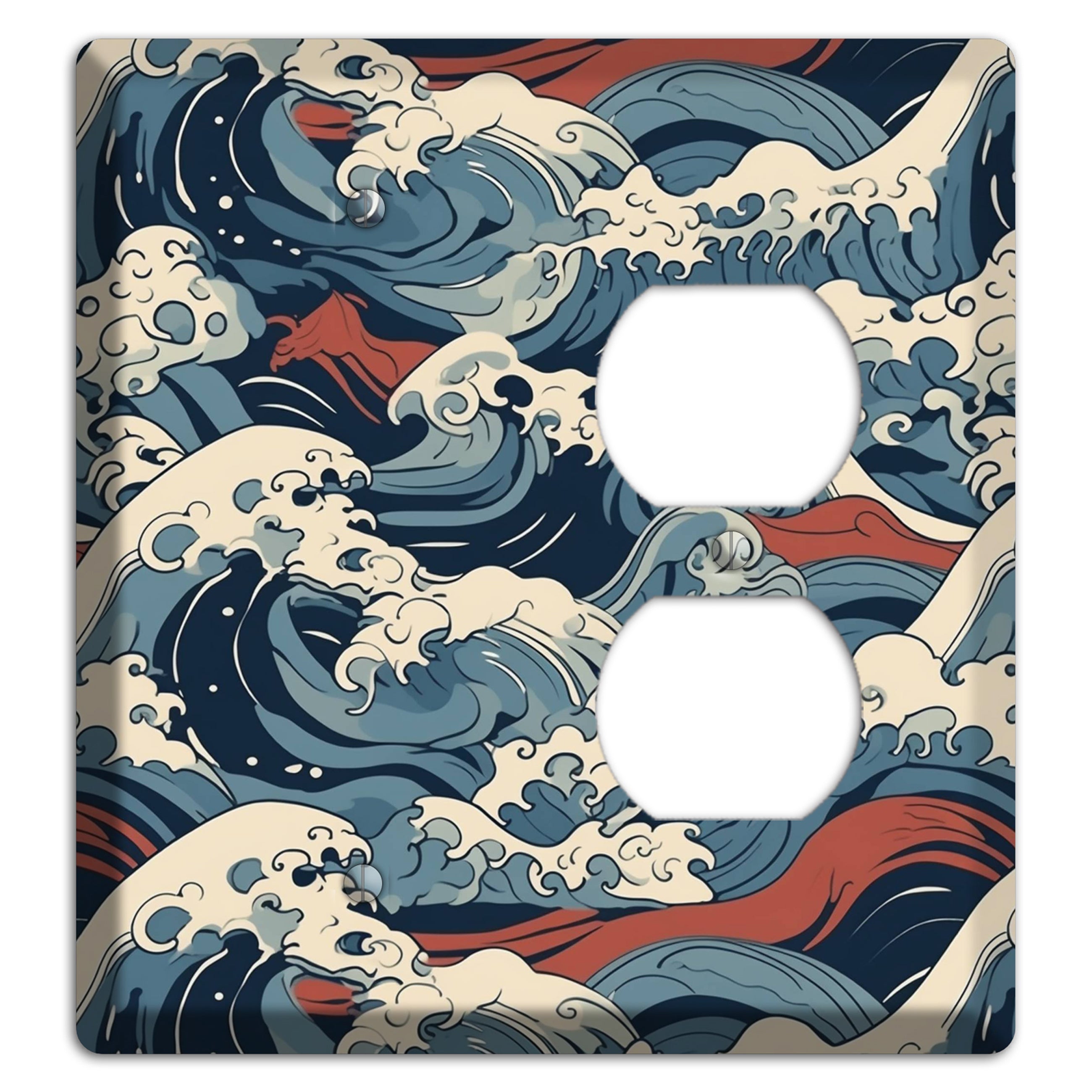 Crashing Tide Fury Blank / Duplex Wallplate