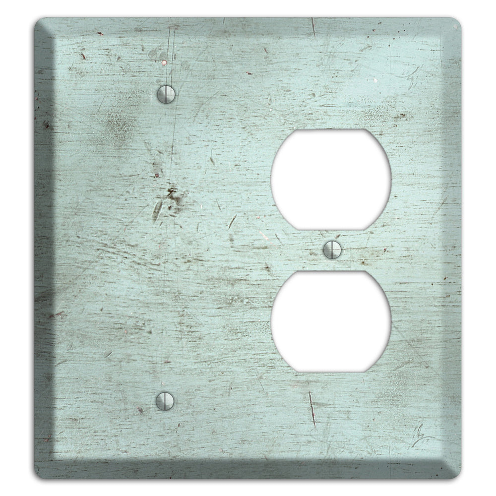 Weathered Teal Deck Blank / Duplex Wallplate
