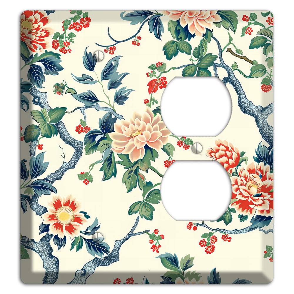 Peony & Branch Blank / Duplex Wallplate