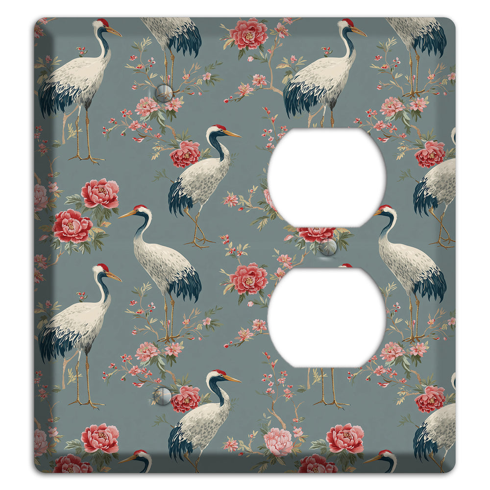 Slate Peony Vigil Blank / Duplex Wallplate