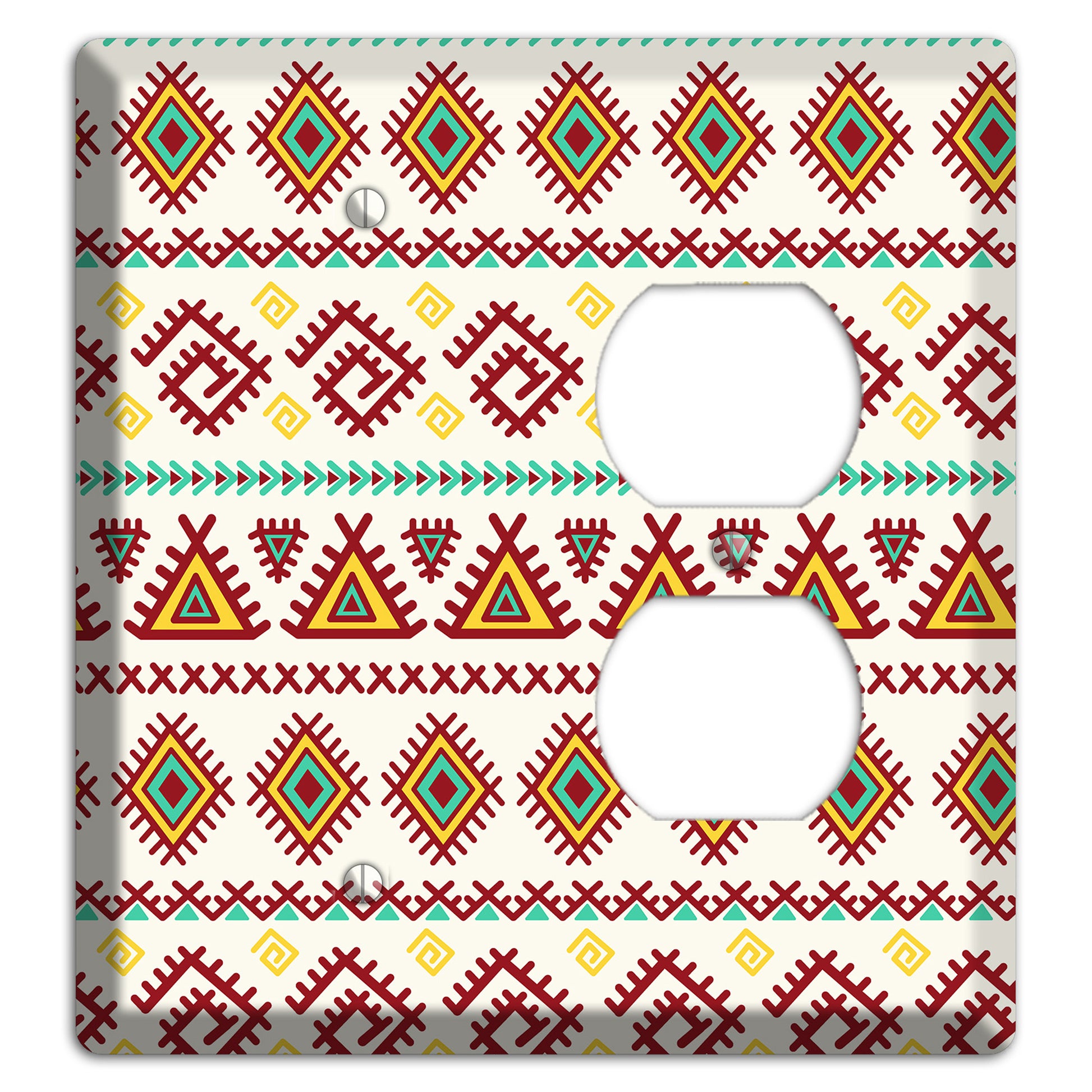 Crimson Tapestry Blank / Duplex Wallplate