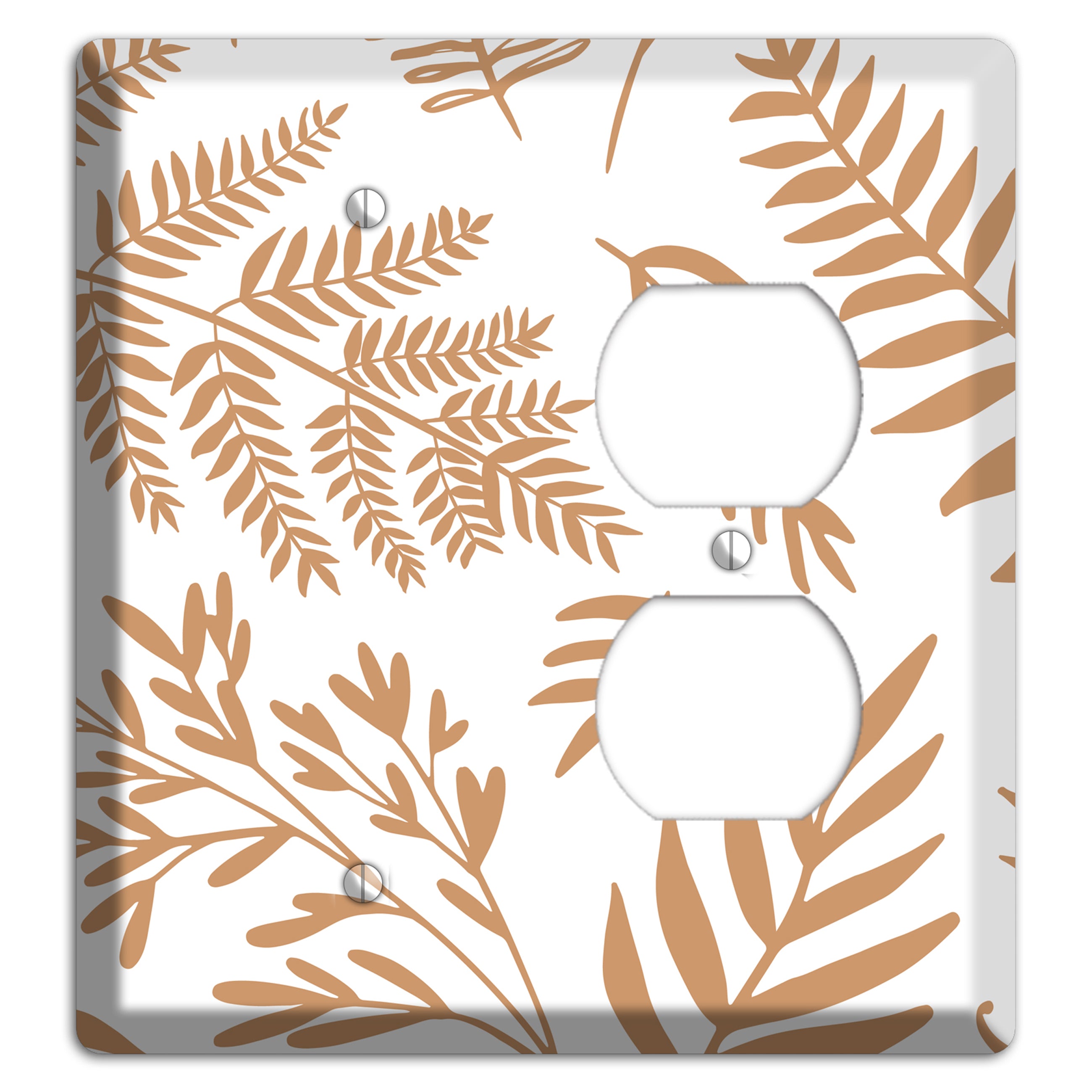 Scattered Fronds Blank / Duplex Wallplate