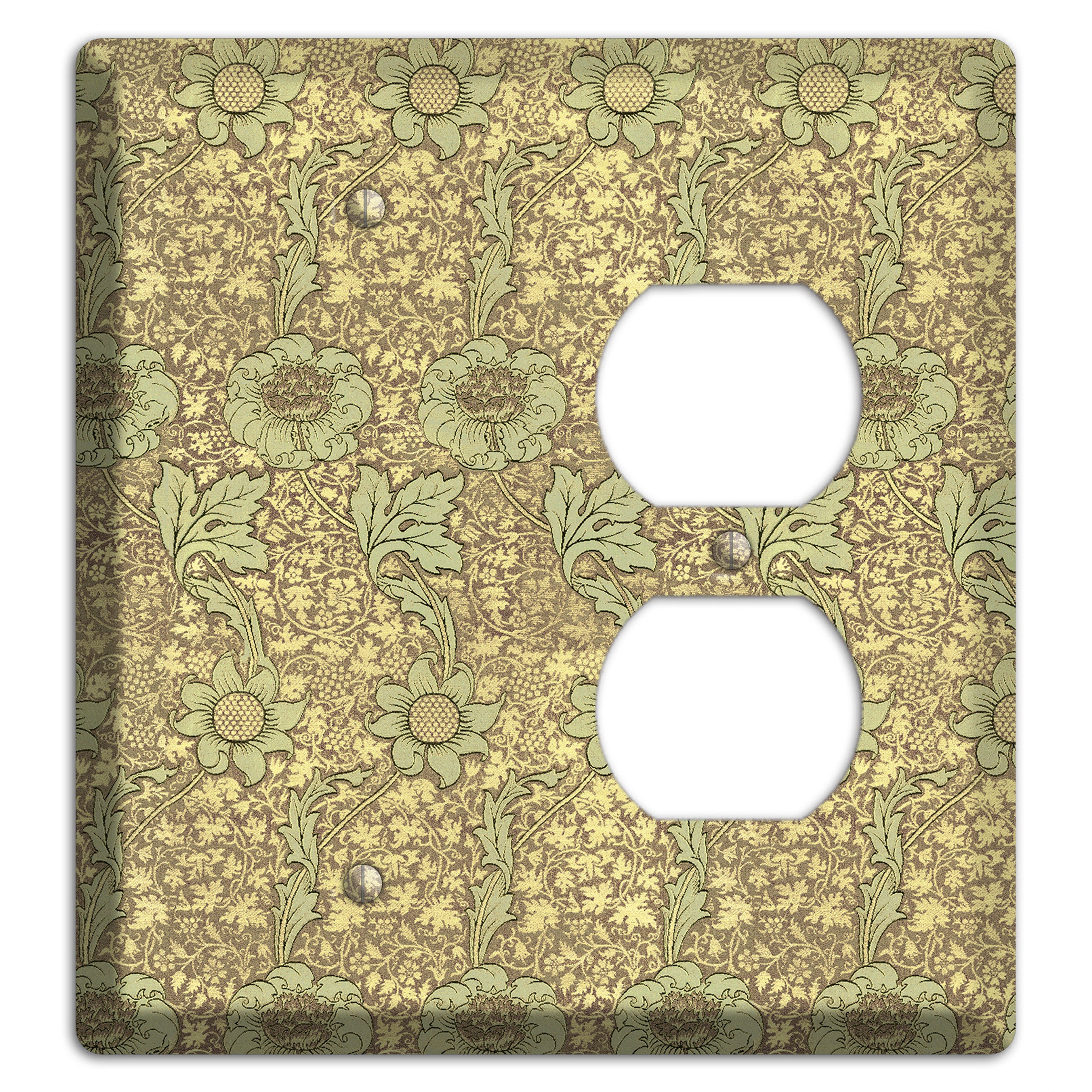 Wildflower Scroll Blank / Duplex Wallplate