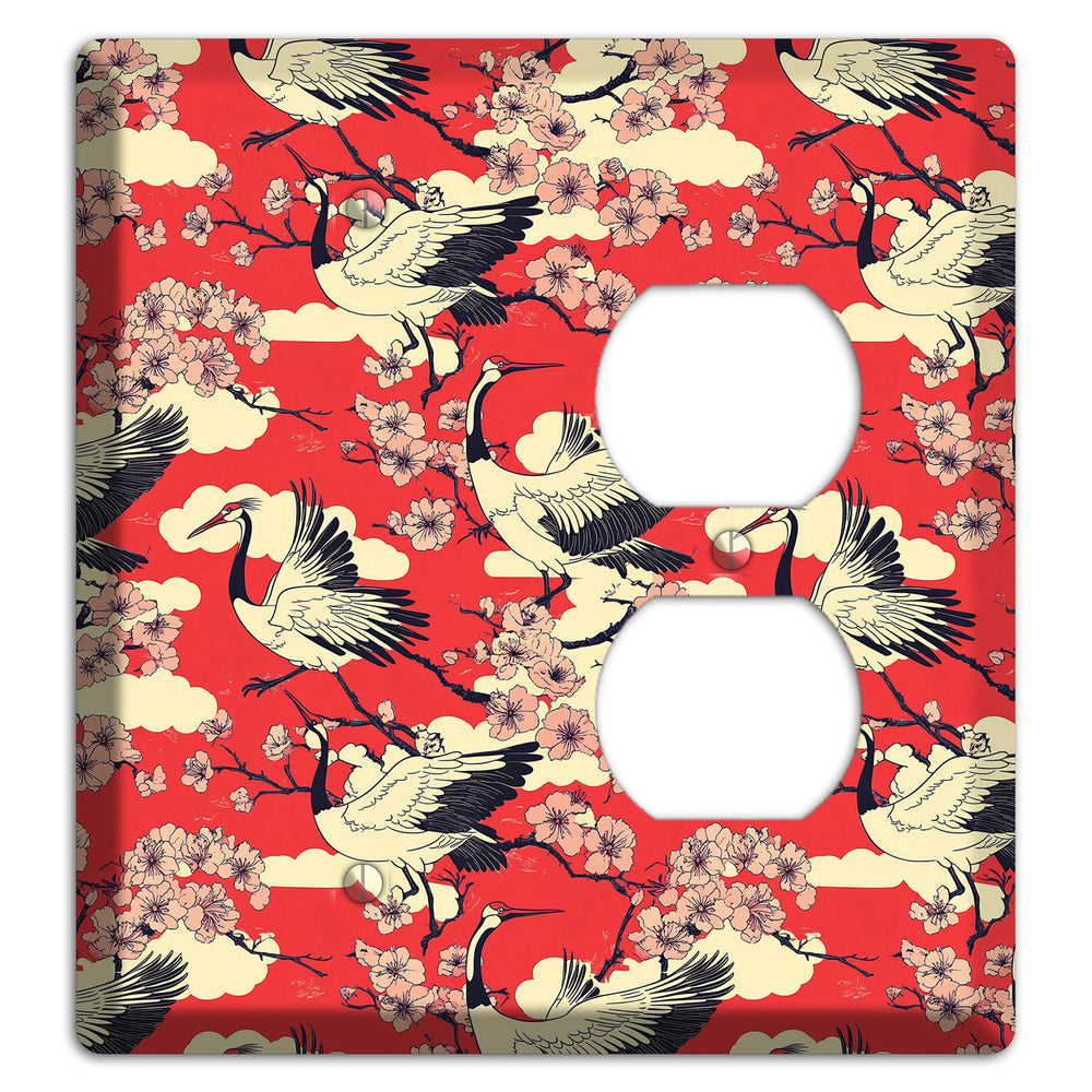Crimson Blossom Ascent Blank / Duplex Wallplate