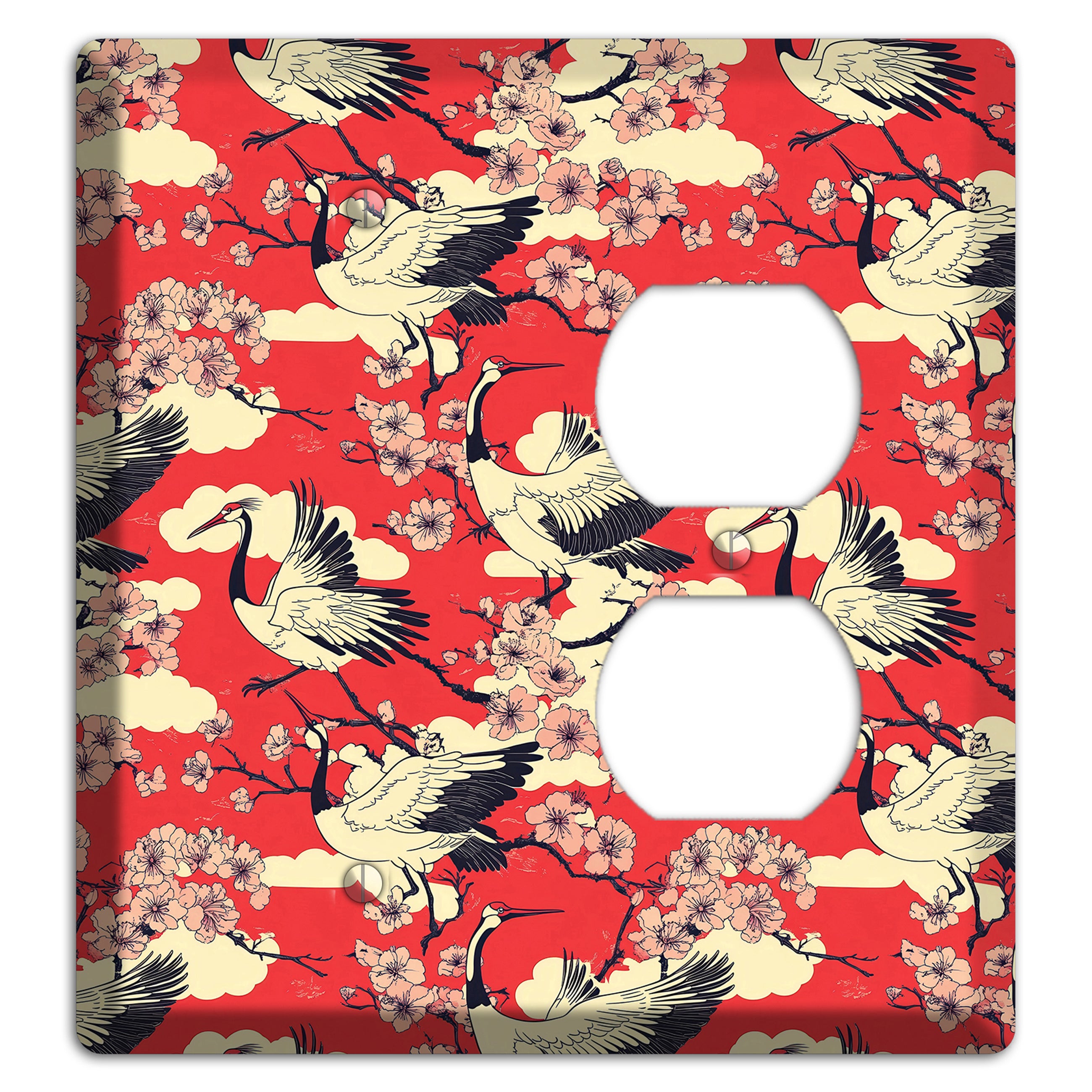 Crimson Blossom Ascent Blank / Duplex Wallplate