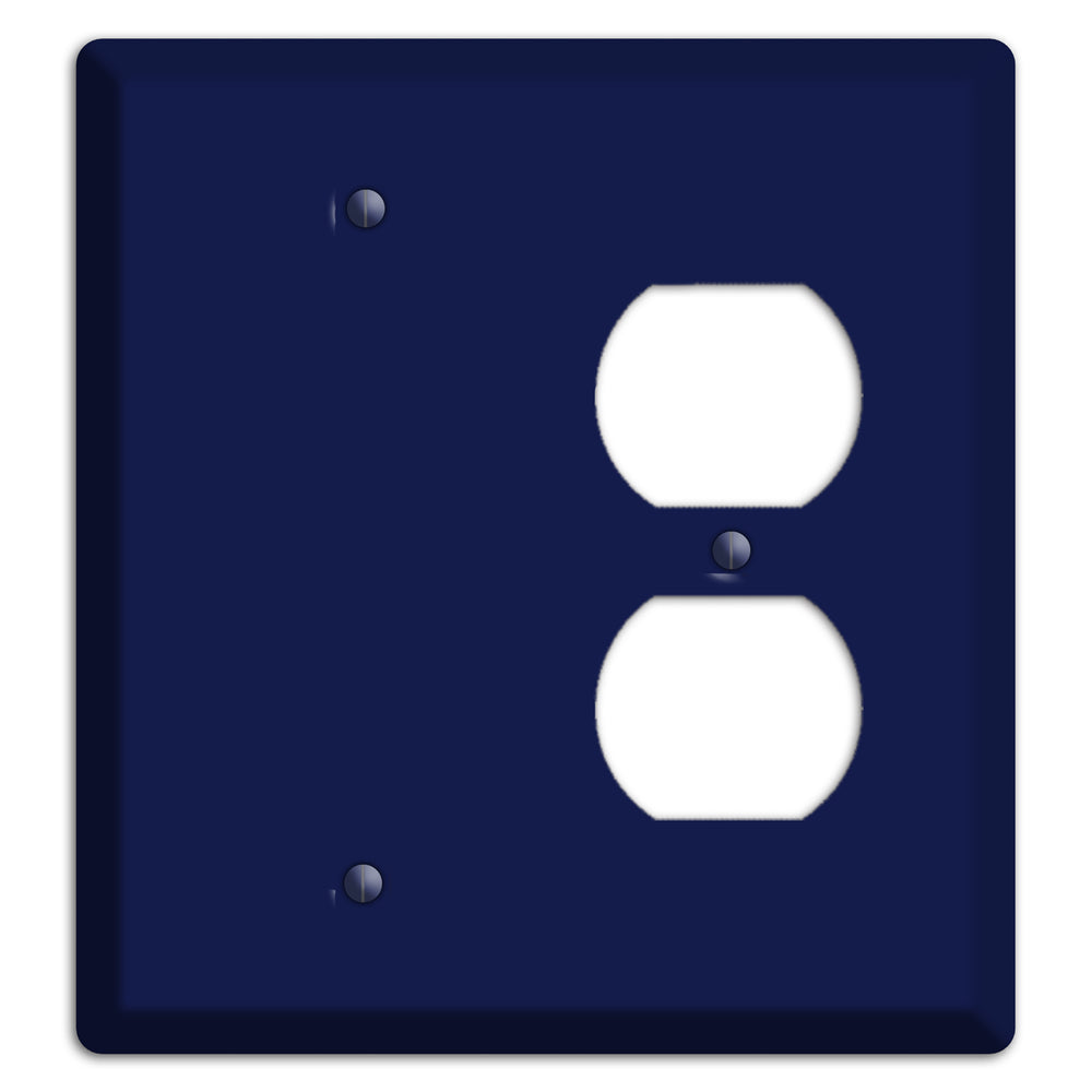 Baxter Midnight Navy Solid Blank / Duplex Wallplate