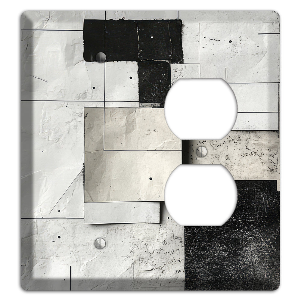 Torn Blueprint Collage Blank / Duplex Wallplate