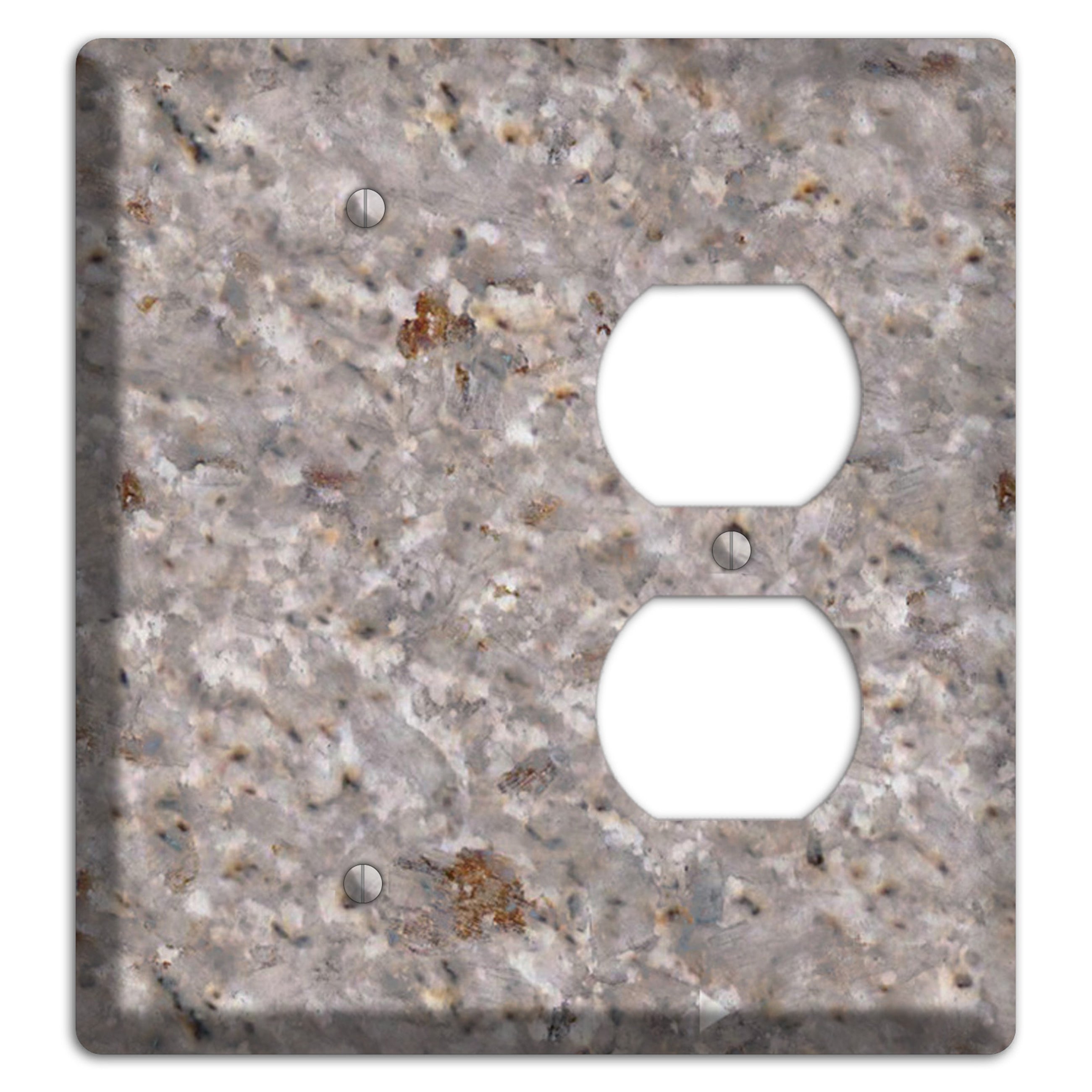 Kashmir White Granite Blank / Duplex Wallplate