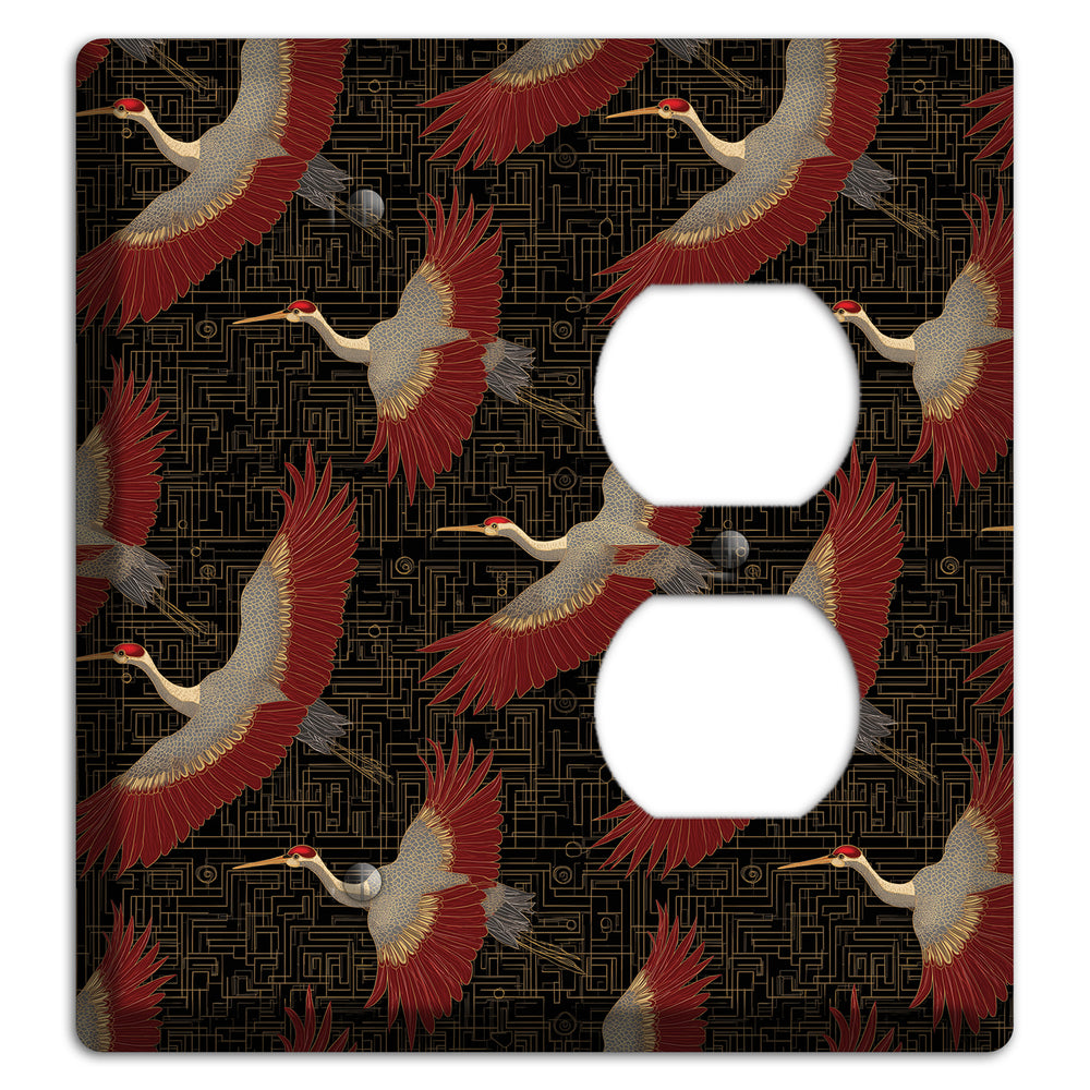 Scarlet Circuit Flight Blank / Duplex Wallplate