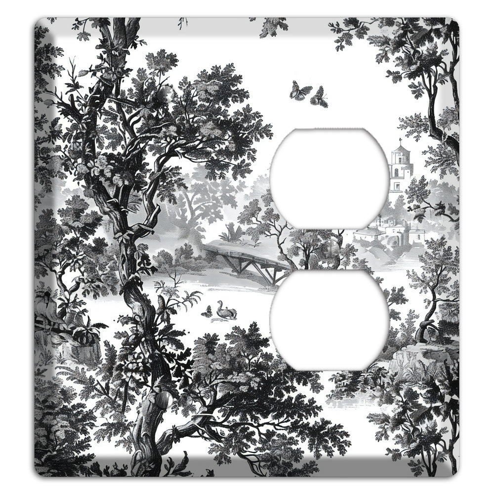 Woodland Chapel Mist Blank / Duplex Wallplate