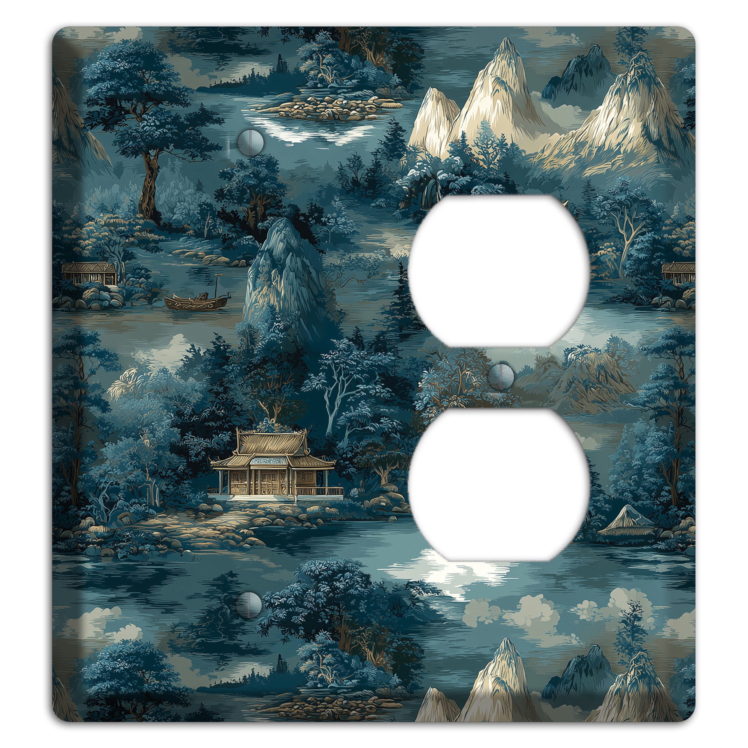 River Mist Refuge Blank / Duplex Wallplate