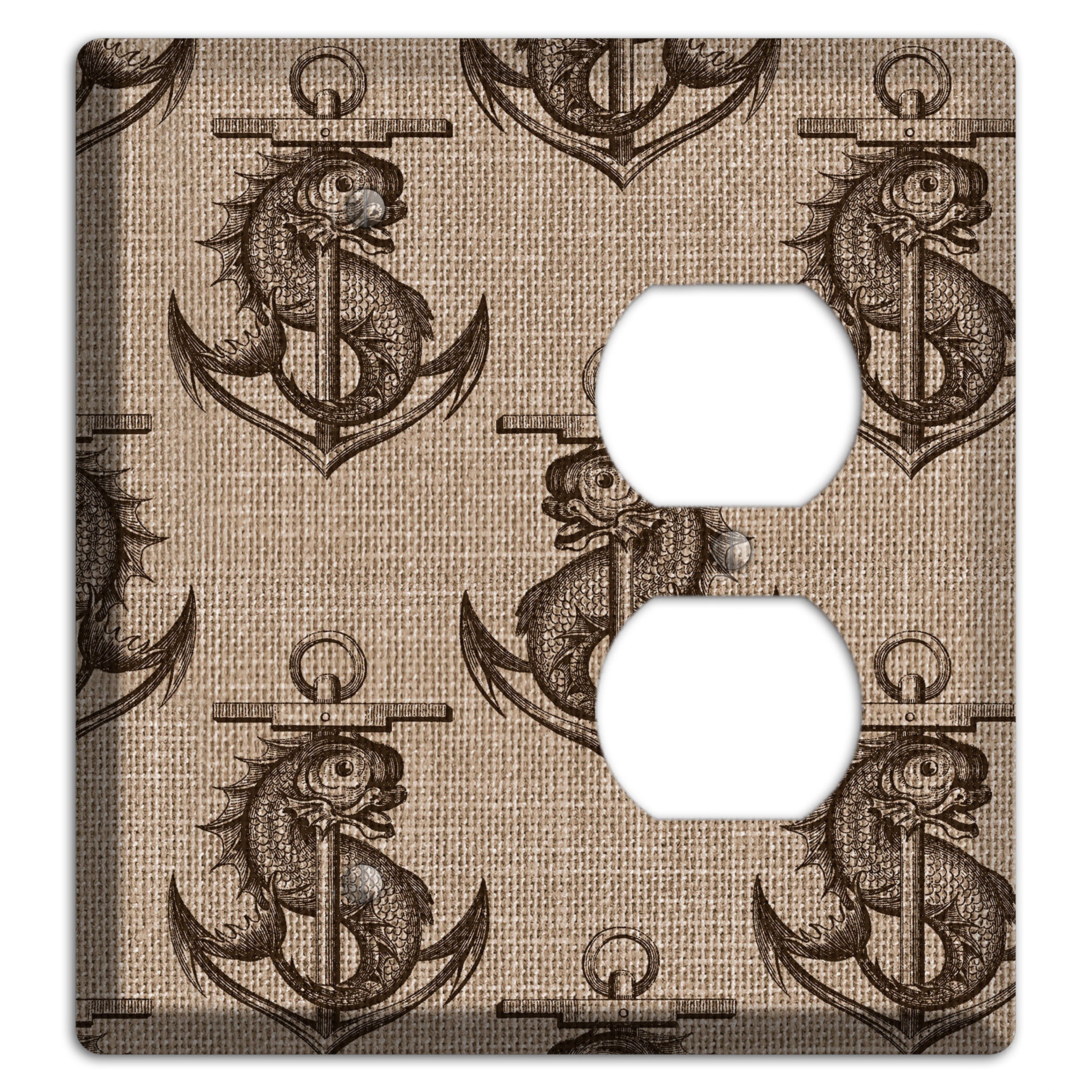Anchor & Leviathan Blank / Duplex Wallplate