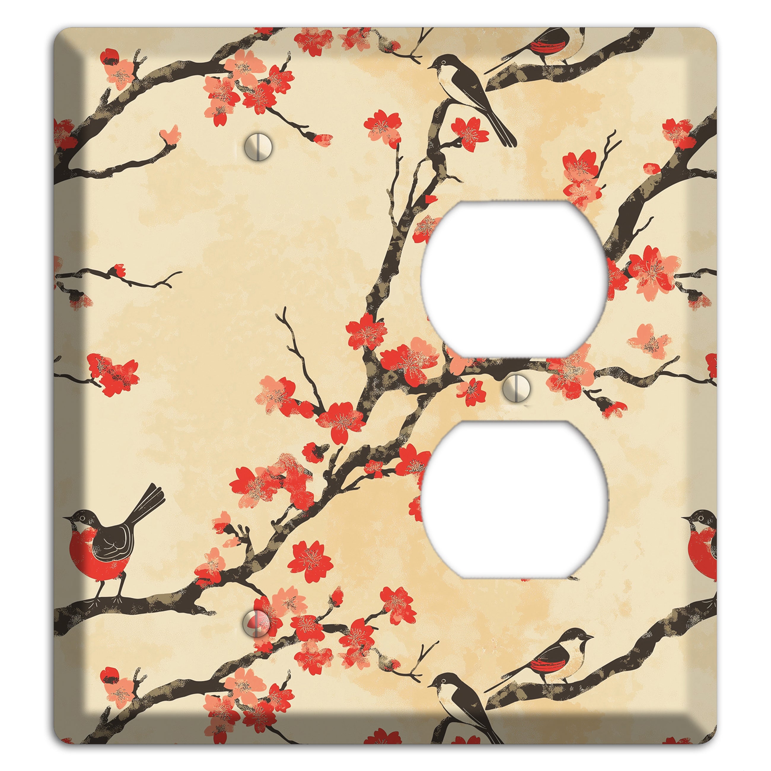 Blossom & Wing Blank / Duplex Wallplate