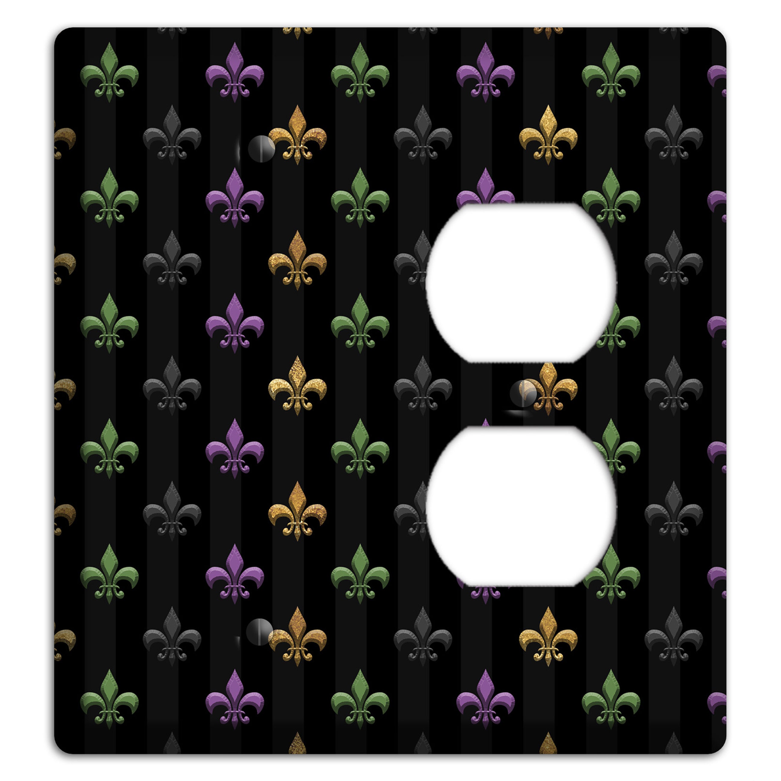Midnight Fleur Blank / Duplex Wallplate