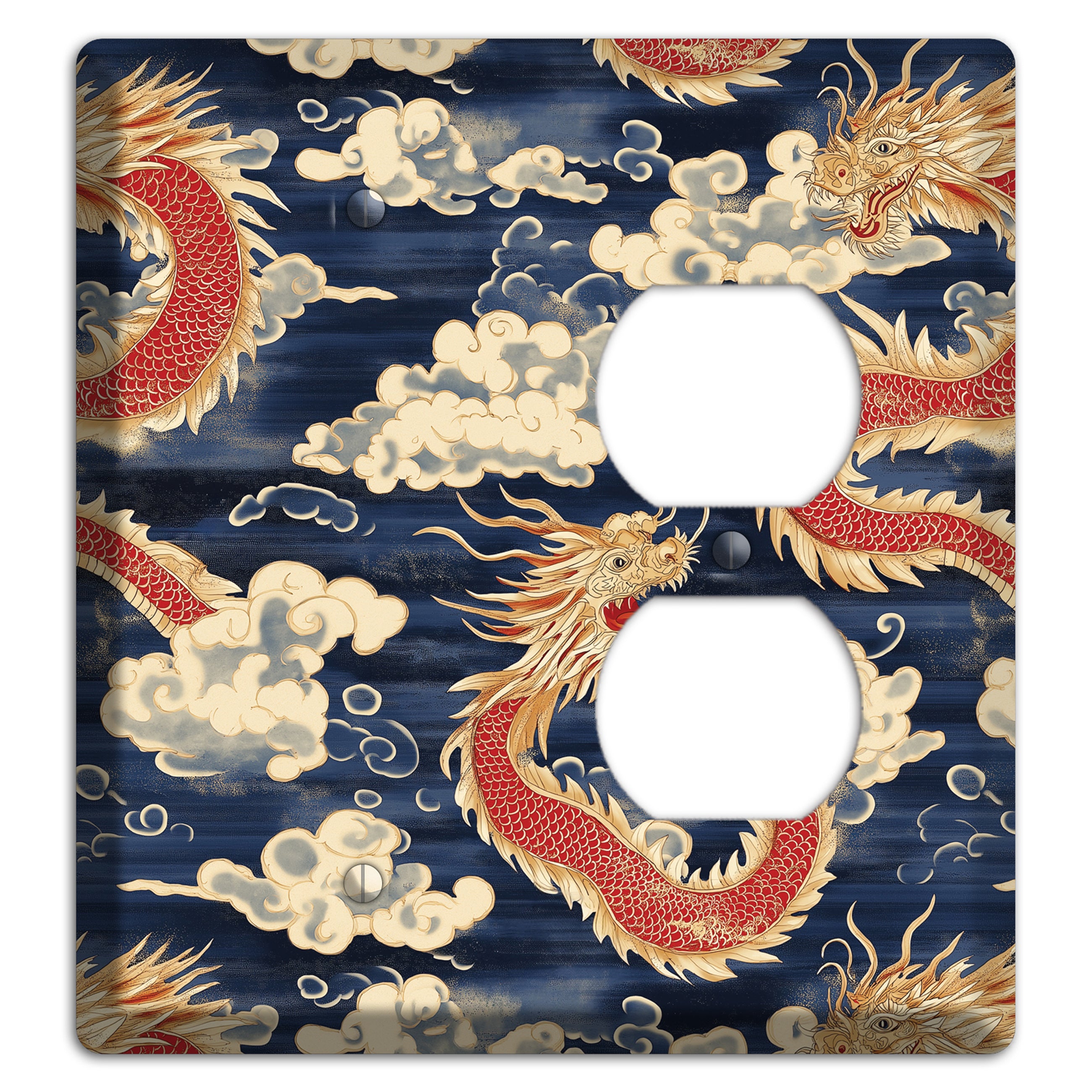 Sovereign Sky Dragons Blank / Duplex Wallplate