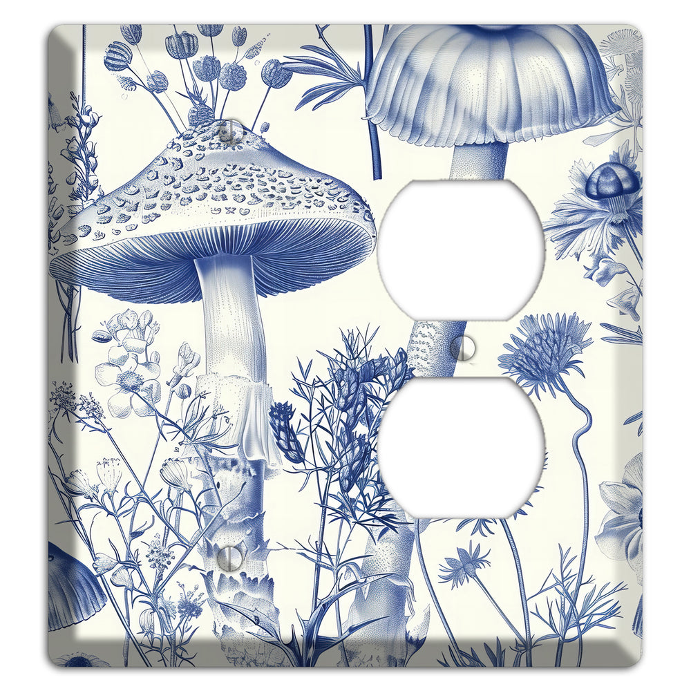 Cobalt Spore Garden Blank / Duplex Wallplate
