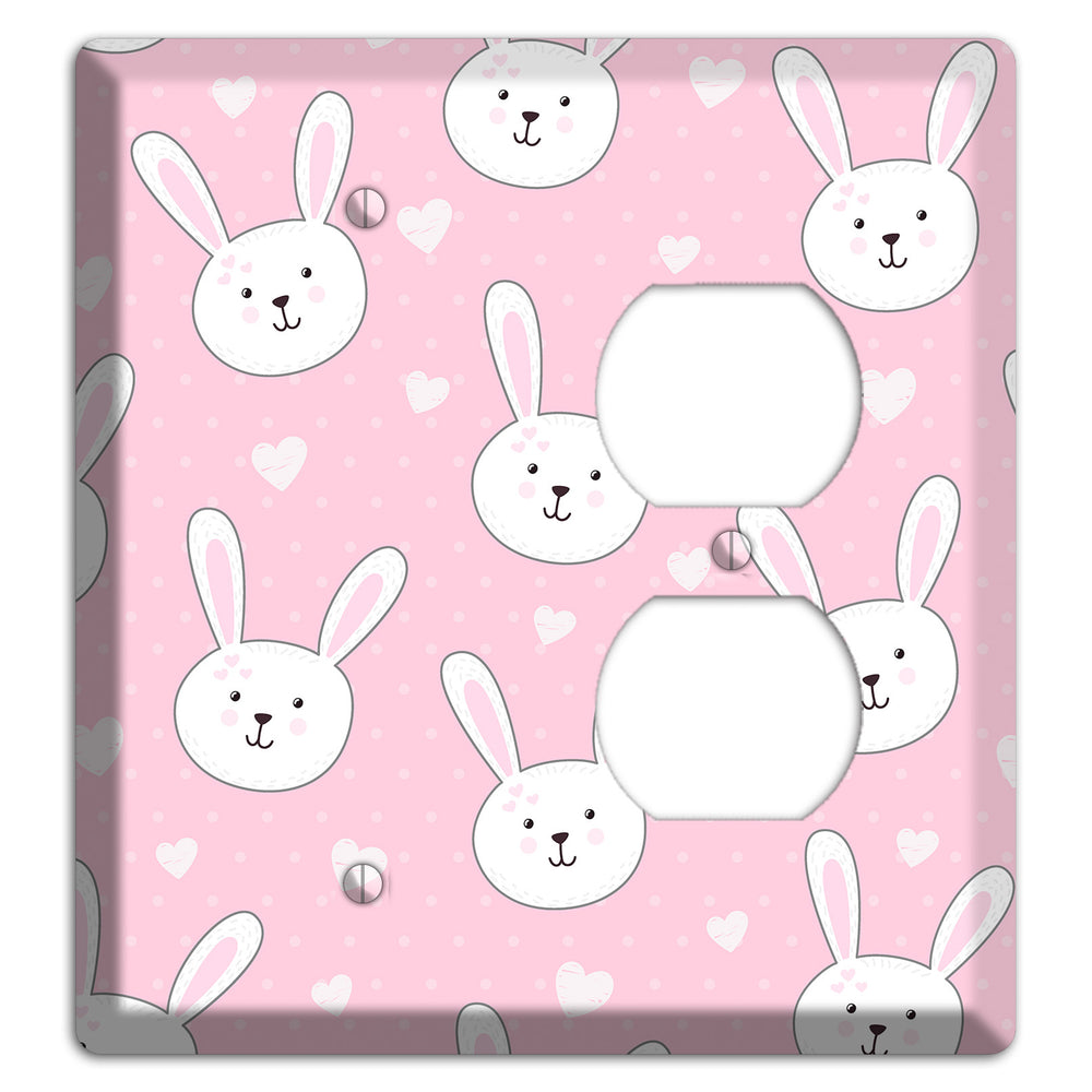 Bunny Love Blank / Duplex Wallplate