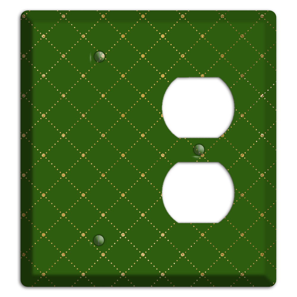 Beaded Lattice Blank / Duplex Wallplate