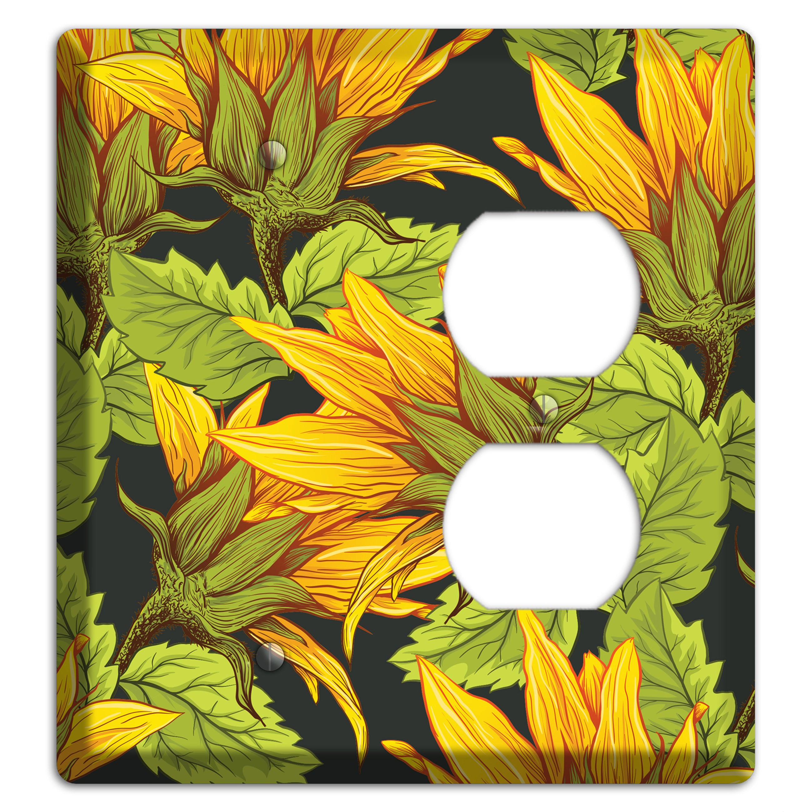 Gilded Bloom Tangle Blank / Duplex Wallplate