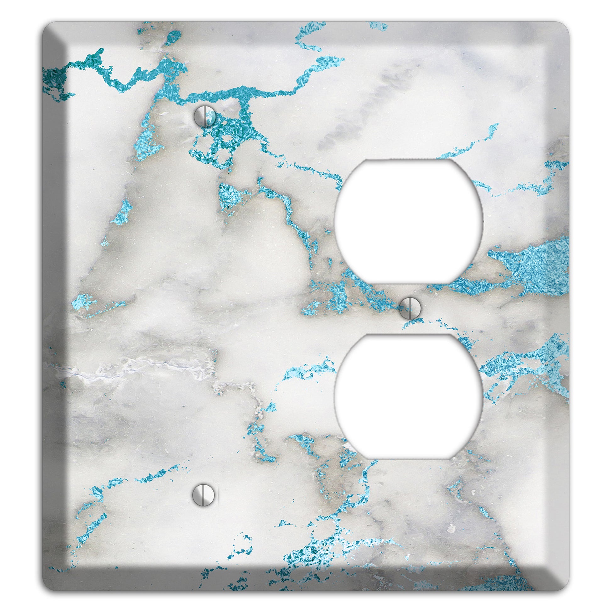 Gumbo Marble Blank / Duplex Wallplate
