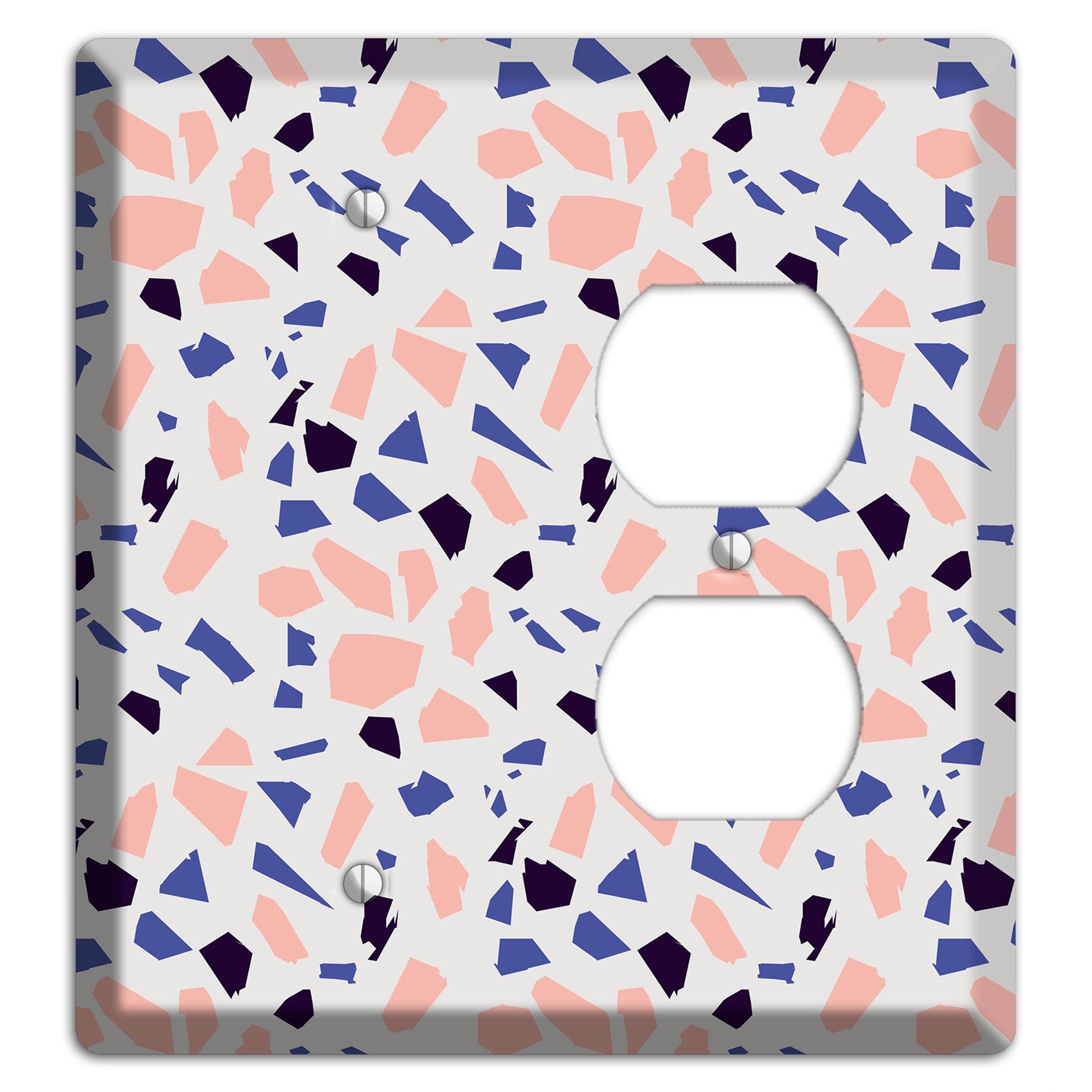 Coral Indigo Burst Blank / Duplex Wallplate