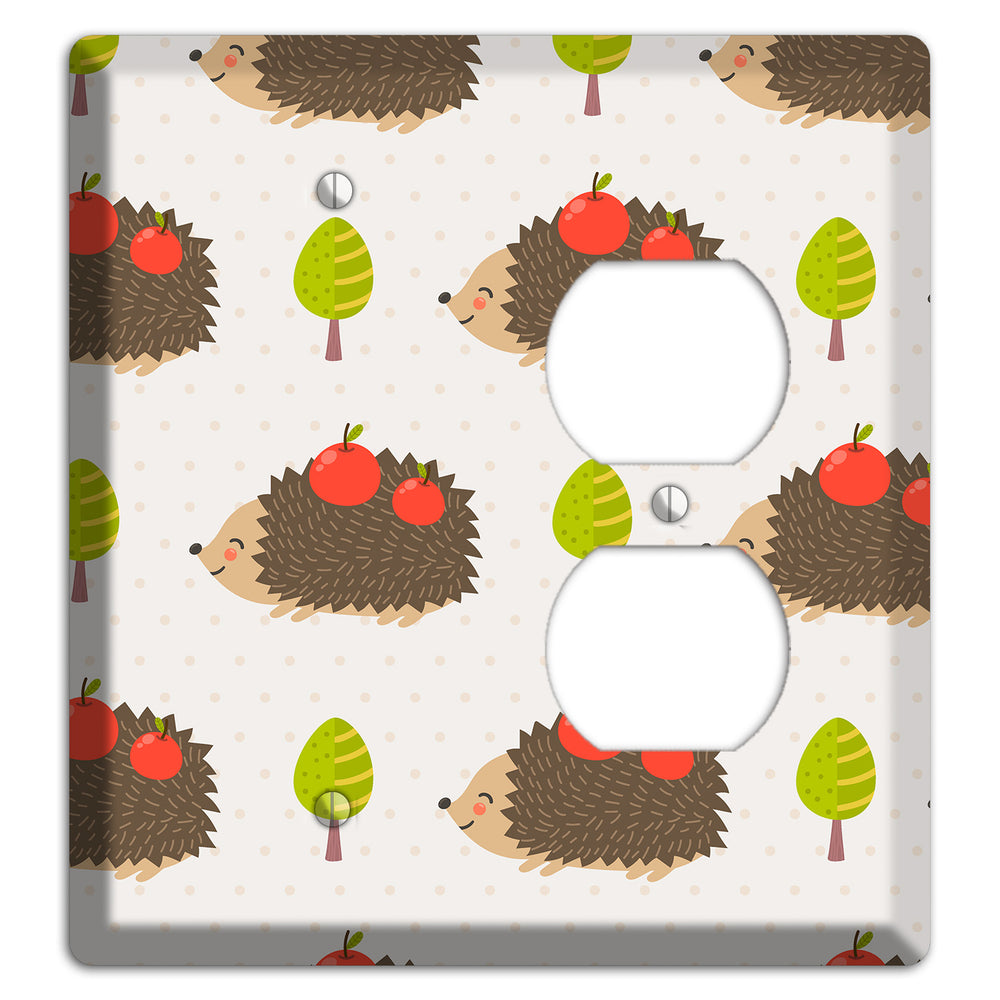 Hedgehog Harvest Blank / Duplex Wallplate