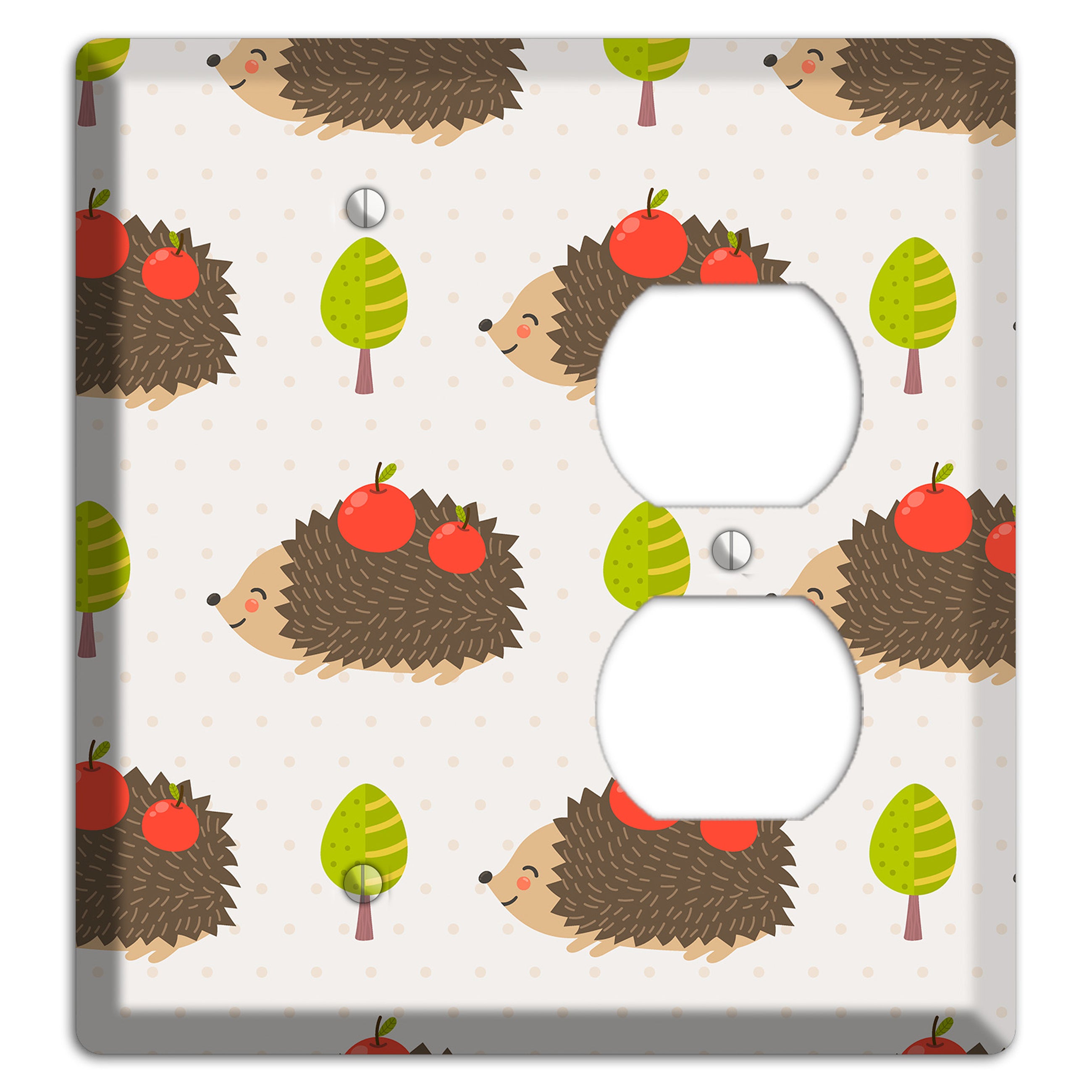 Hedgehog Harvest Blank / Duplex Wallplate