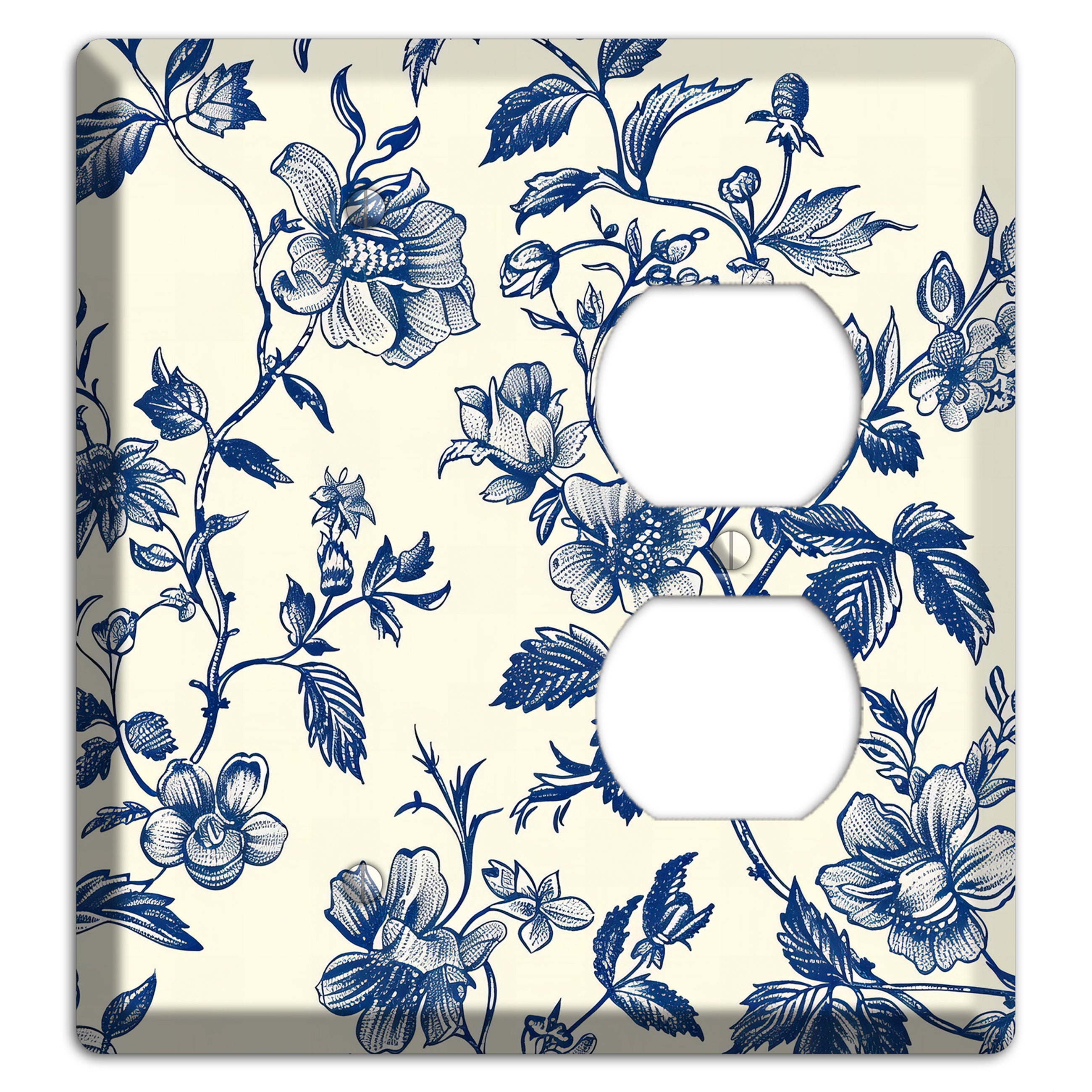 Garden Ink & Ivory Blank / Duplex Wallplate